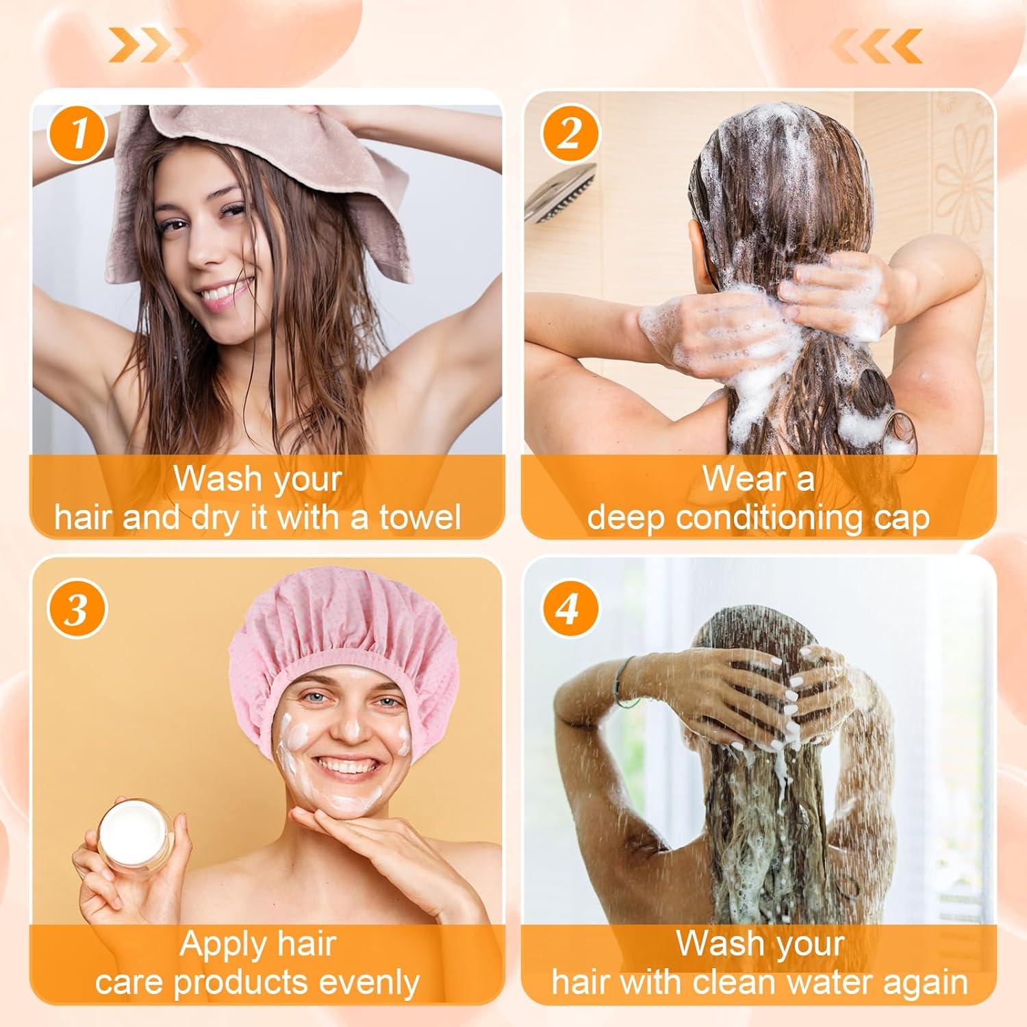 Gorros de Procesamiento de Cabello Doble Capa Larrel 2 Pcs