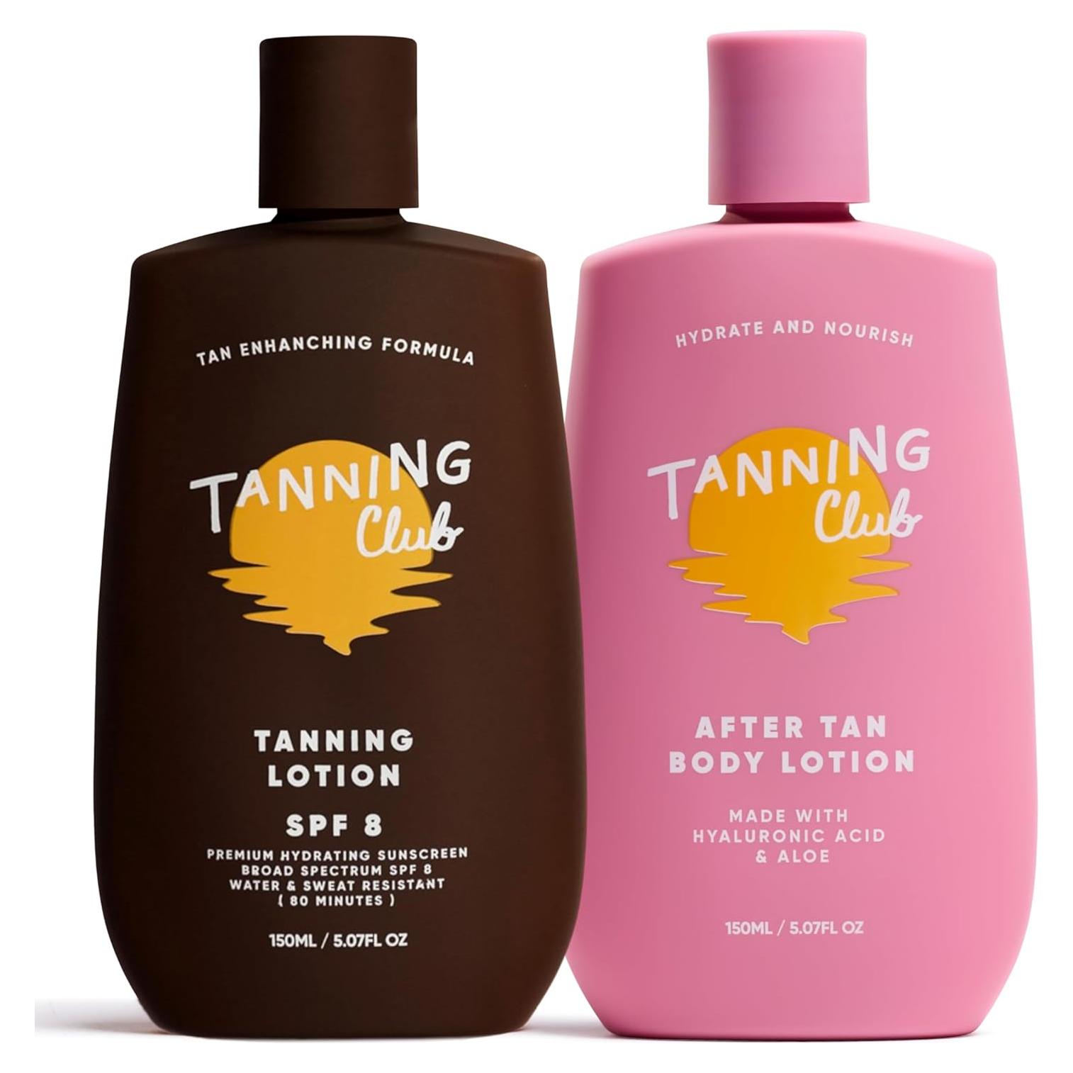 Dúo Hidratante Brillante Club de Bronceado SPF 8 - 300 ml