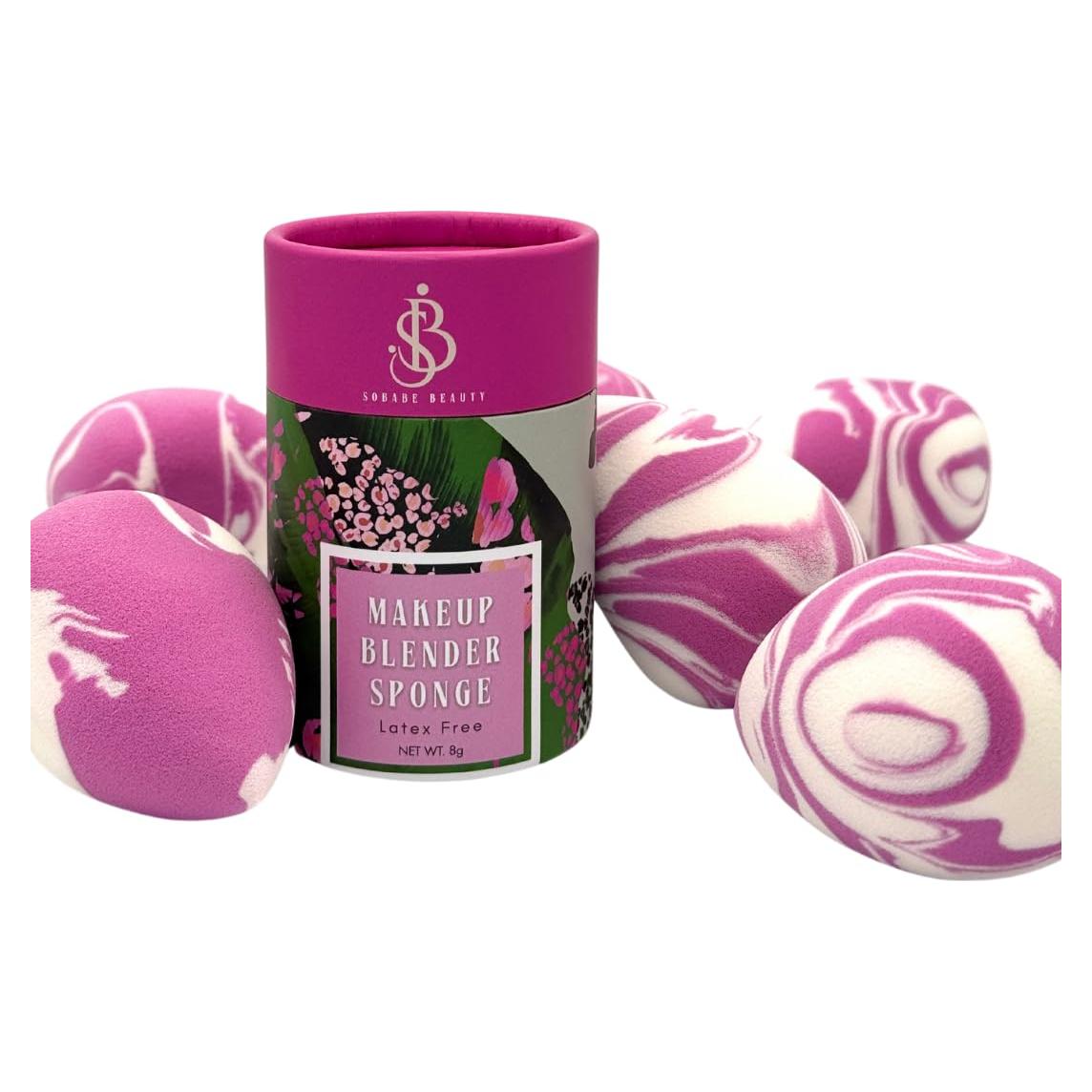 Esponja de Maquillaje SoBabe Mármol Púrpura - Sin Látex