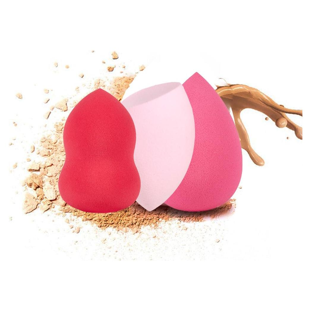 Juego de 3 Esponjas de Maquillaje QIBANHUA Sin Láttex