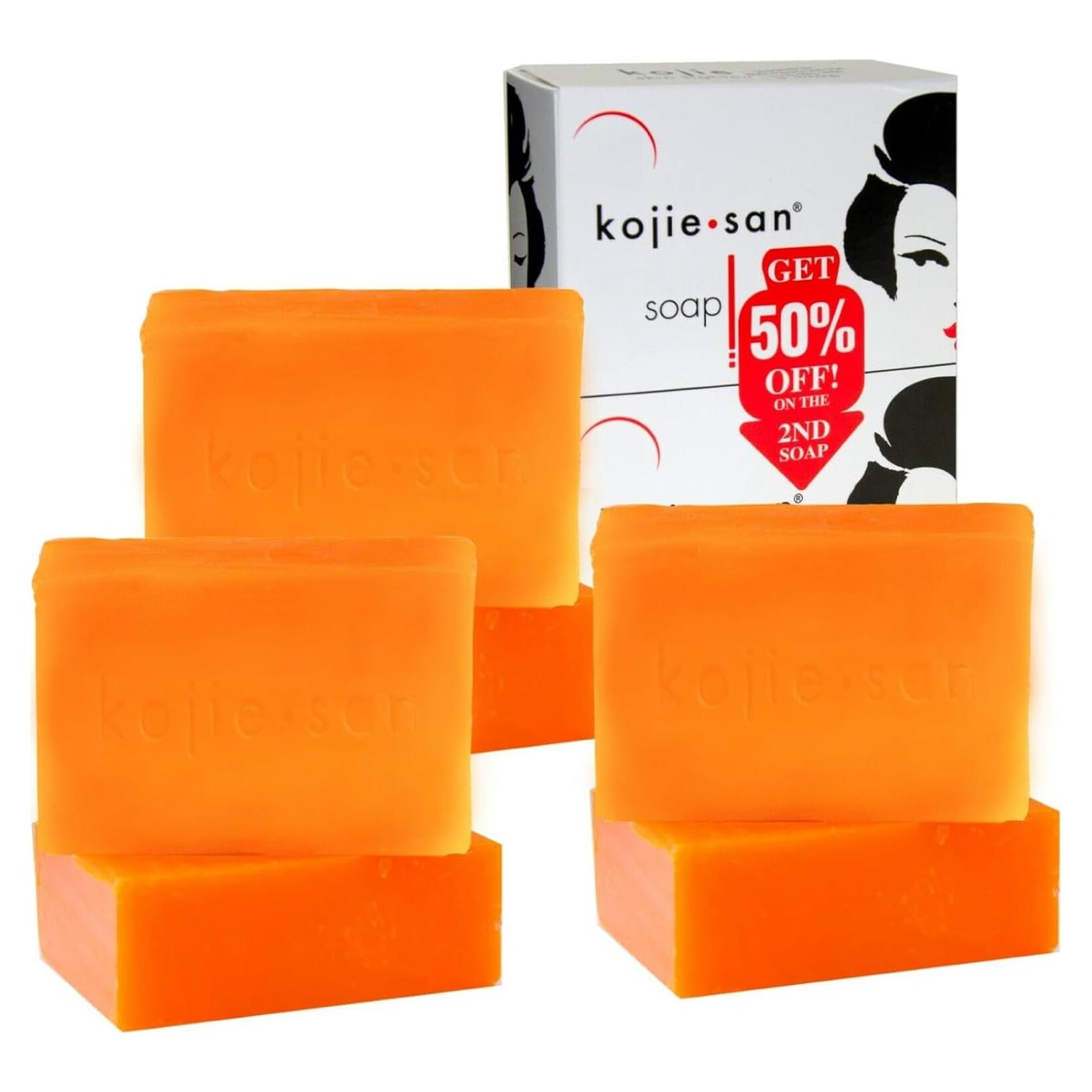 Jabón Aclarador de Piel Kojie San 135g x6 - Facial y Corporal