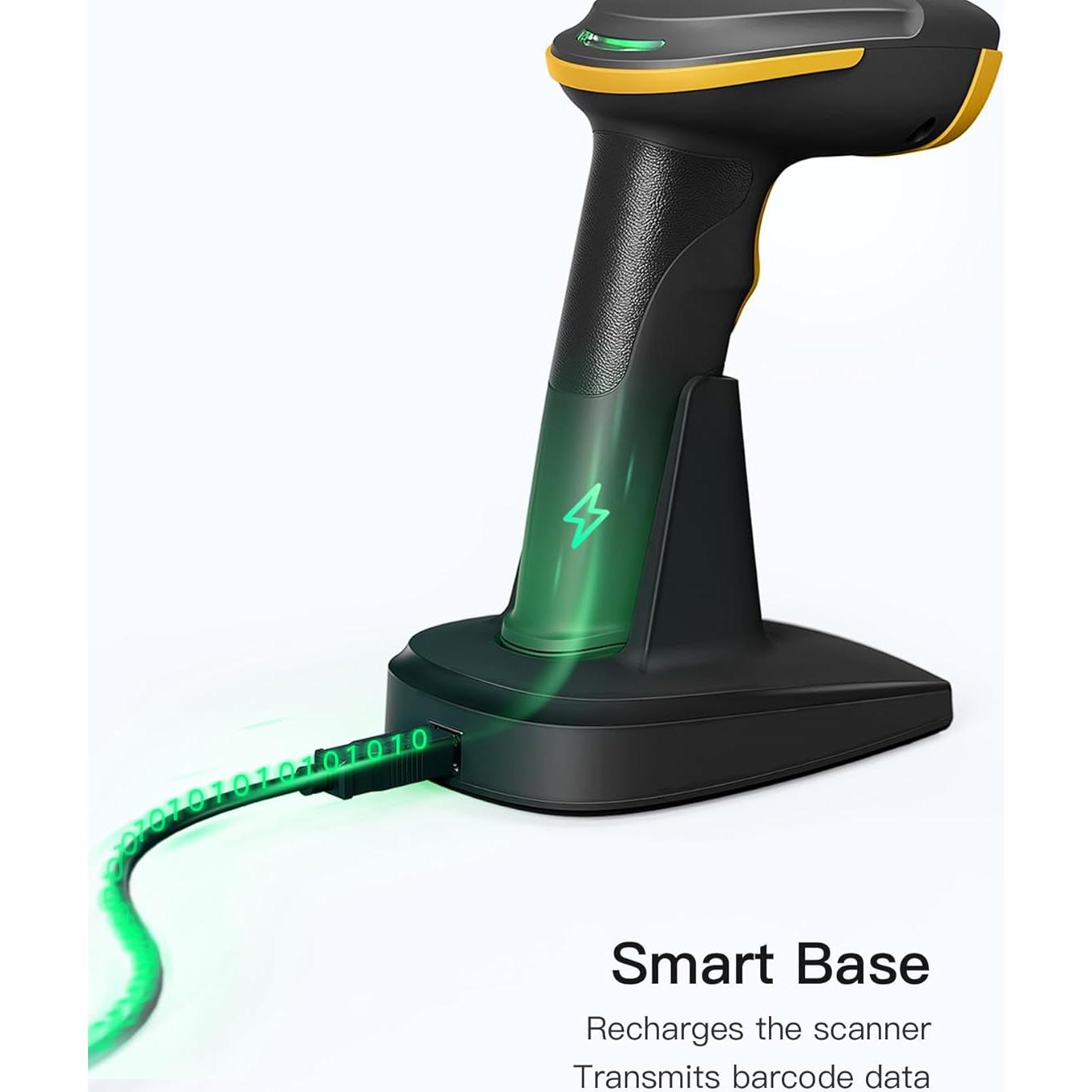 Escáner de Código de Barras 2D Inateck BCST-54 Negro con Base