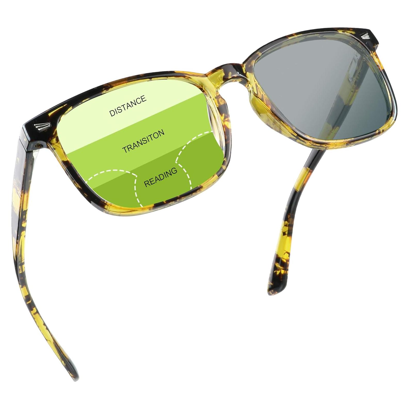 Gafas Progresivas Multifocales YEIN, Sol Grises Fotoquímicas