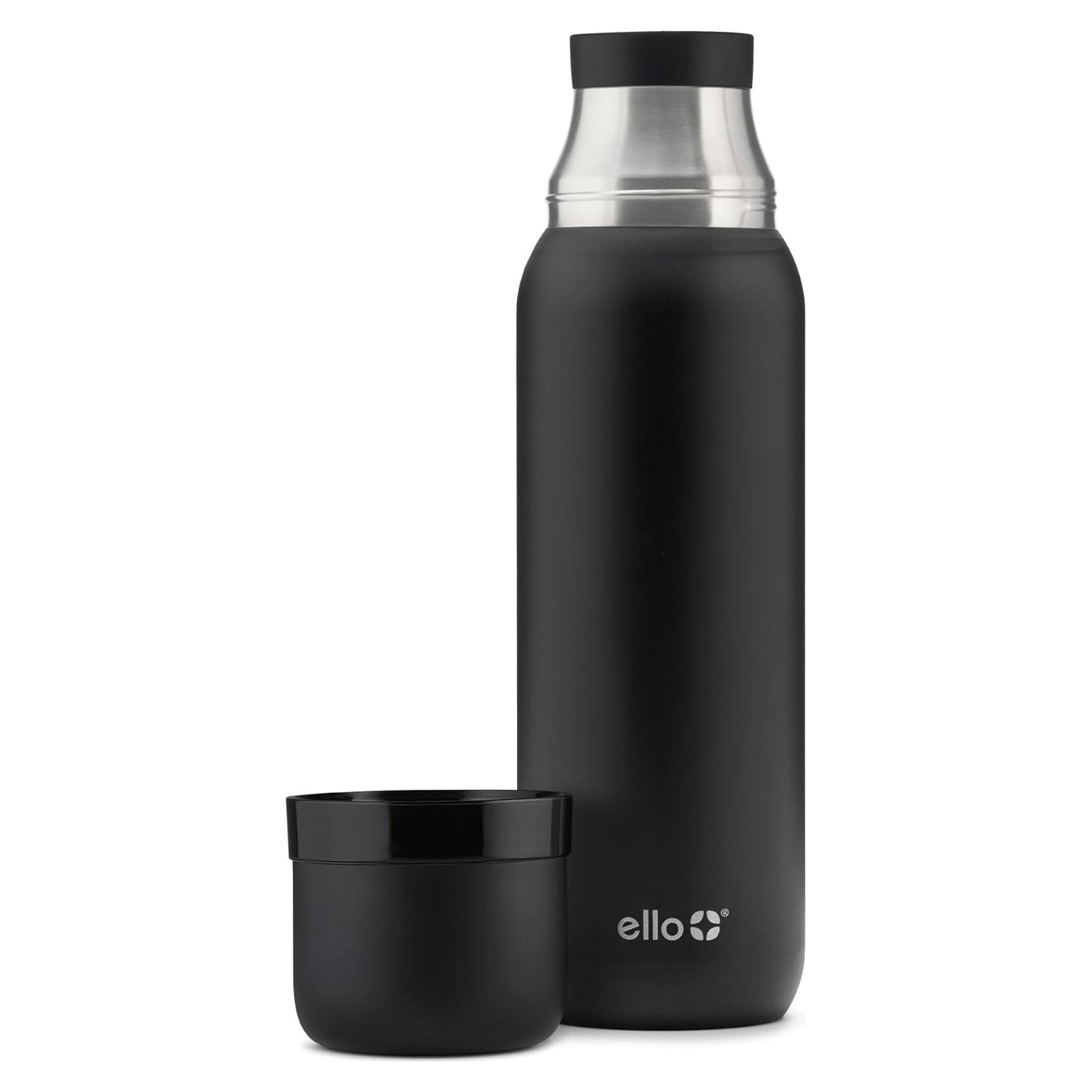 Termo Ello Therma 0.95L Acero Inoxidable Aislado Negro