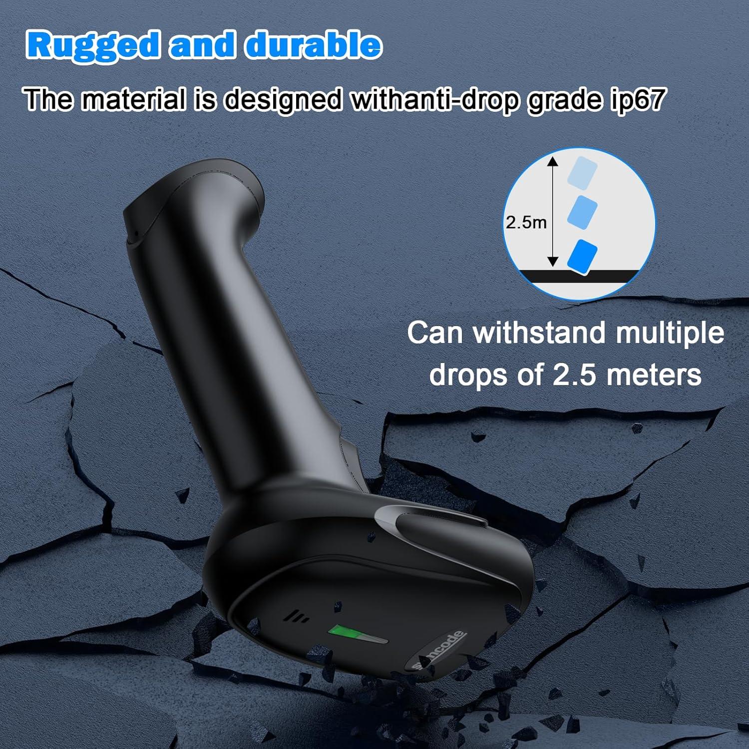 Escáner de Código de Barras Inalámbrico 2D Symcode MJ-6706DA