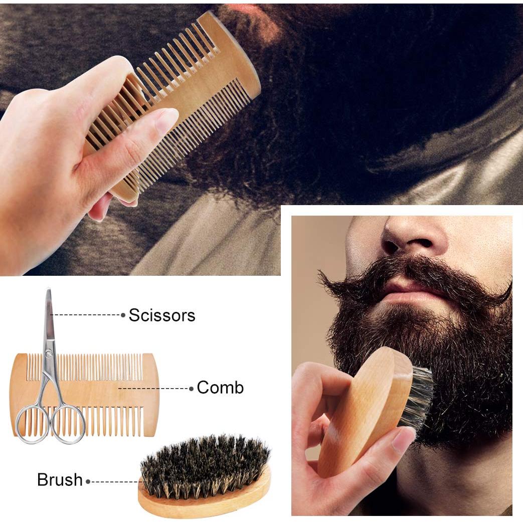 Kit de Cuidado de Barba GoldWorld con Jabón y Aceite