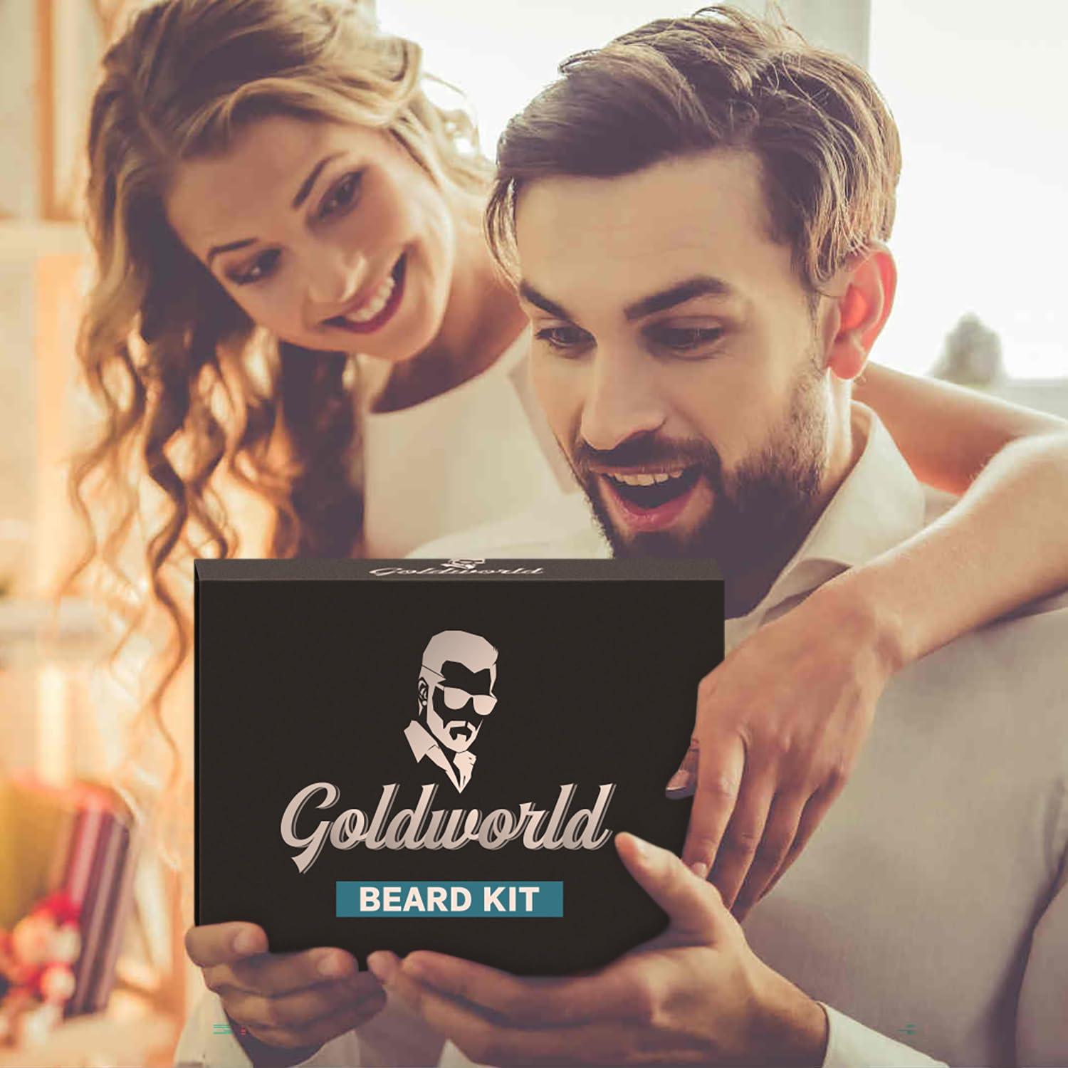 Kit de Cuidado de Barba GoldWorld con Jabón y Aceite