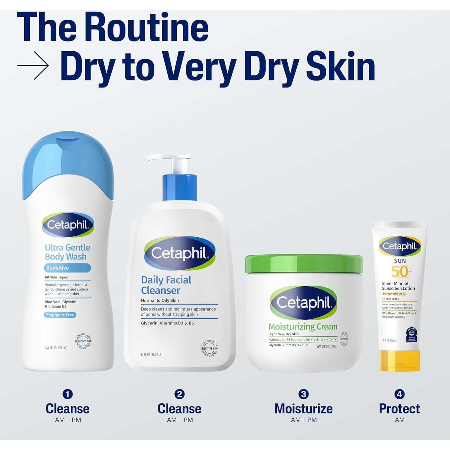 Crema Hidratante Cetaphil 567 g Piel Seca y Sensible