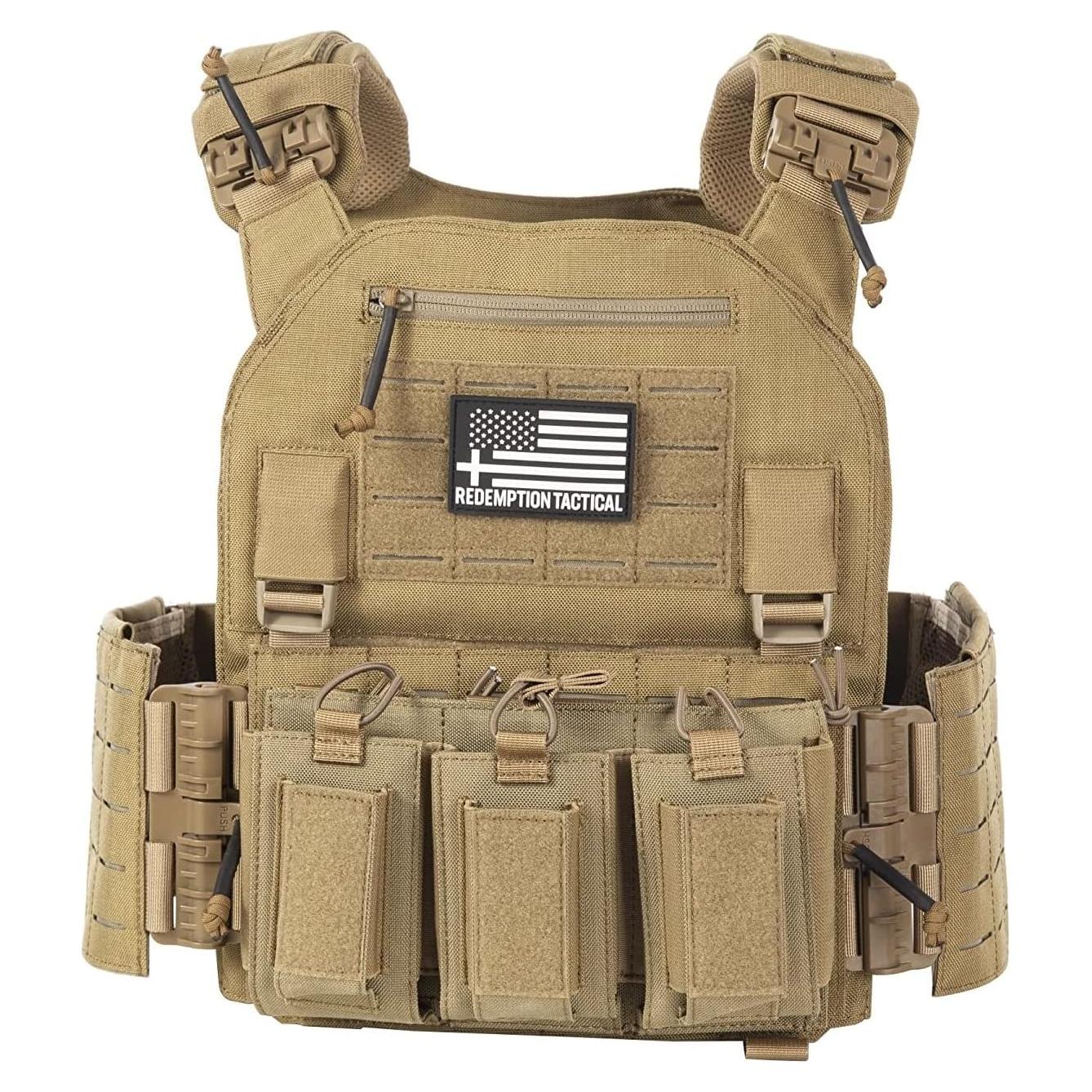 Chaleco Táctico Molle Crusader 2.0 con Bolsillos y Triple Mag