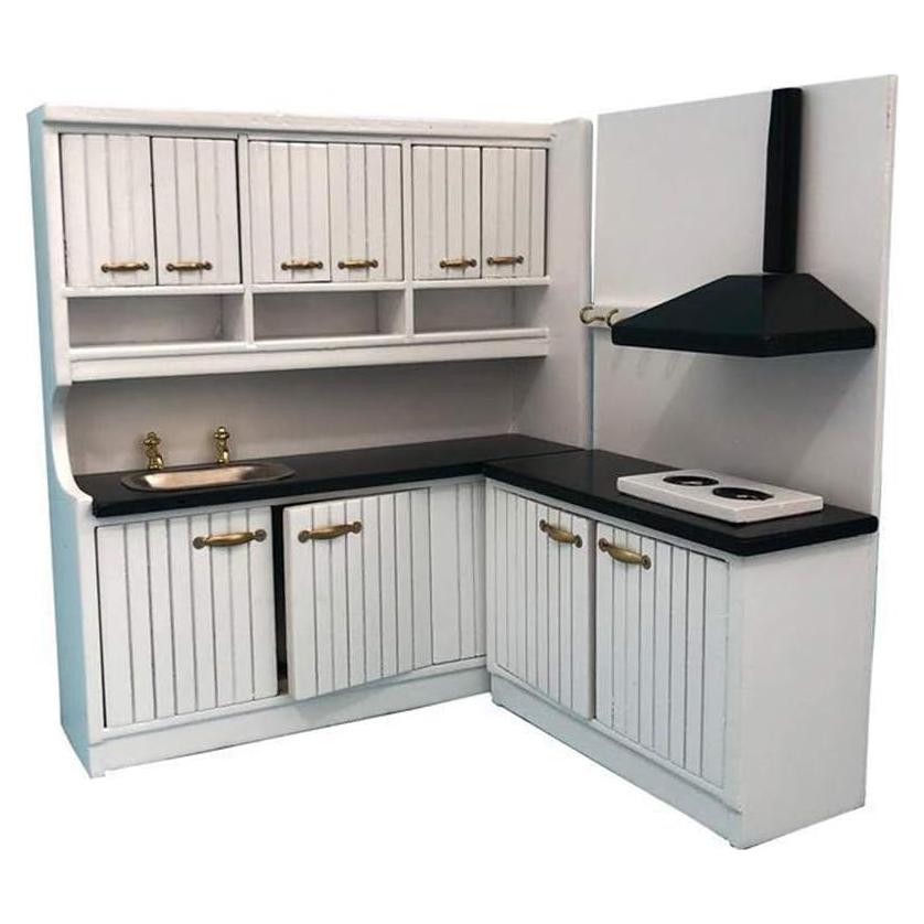 Mueble de Cocina Miniatura SXFSE 1:12 Madera Decoración
