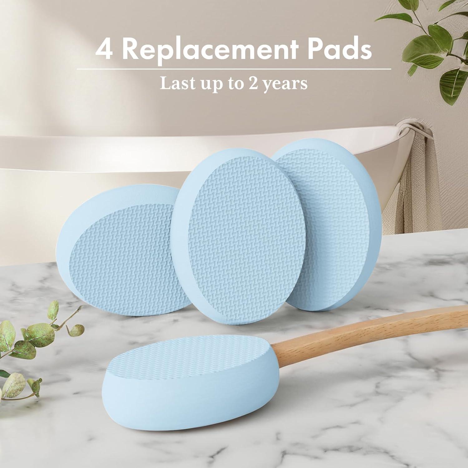 Aplicador de Loción AmazerBath con Mango Largo y 4 Almohadillas