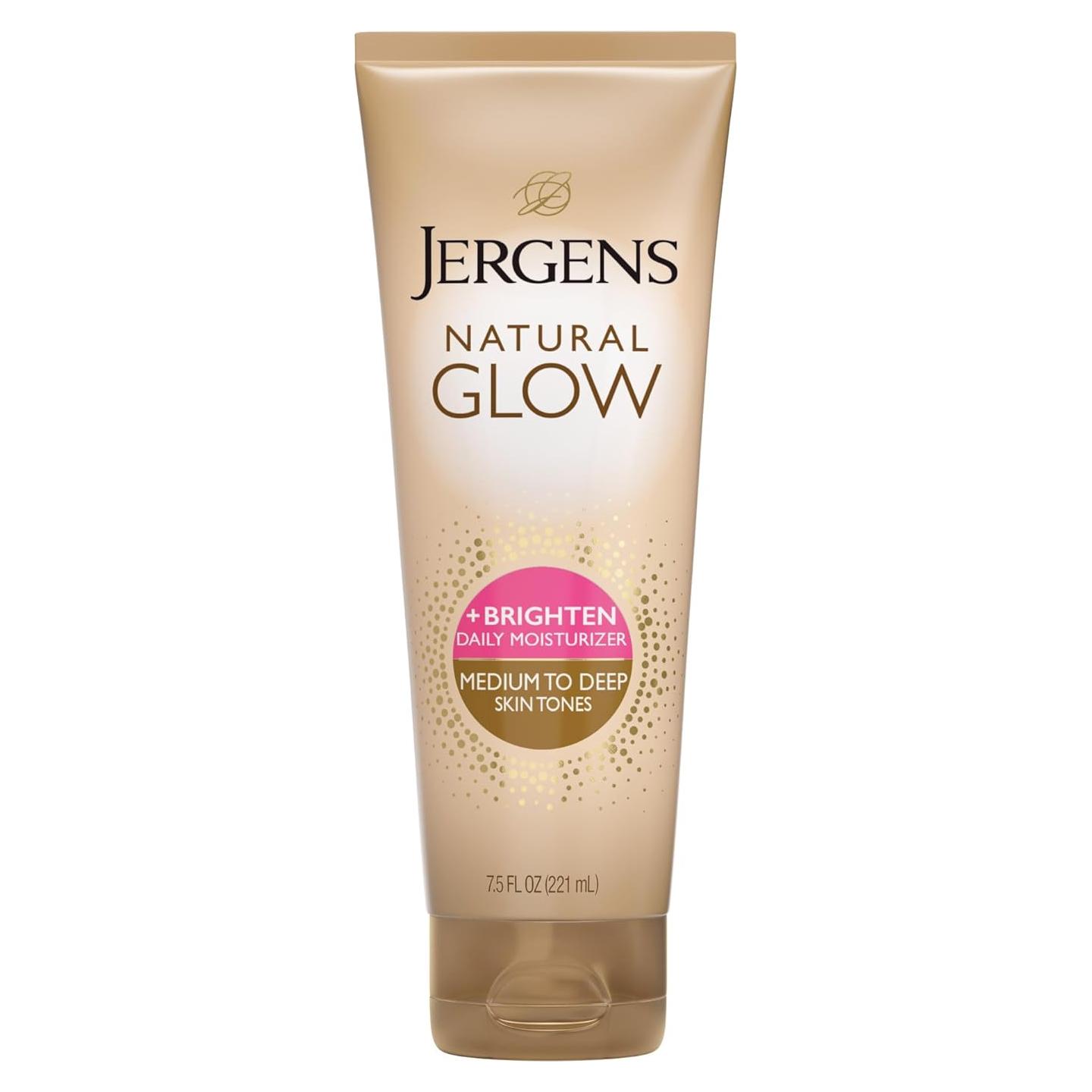 Loción Autobronceadora Jergens Natural Glow 212 g - Hidratante Diario Medio a Oscuro