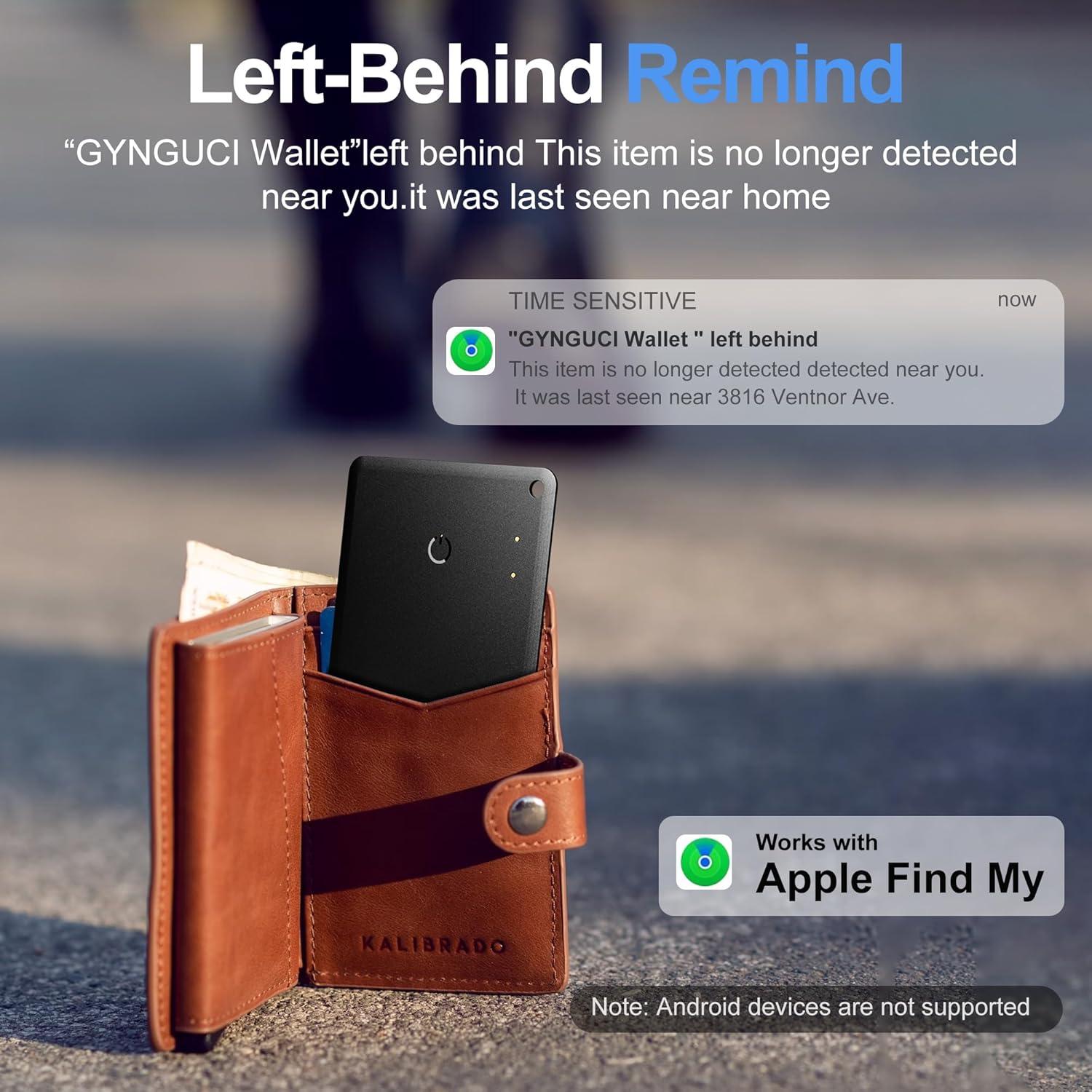 Rastreador Bluetooth MINGJIXIN Air Wallet para iOS - Recargable y Resistente al Agua