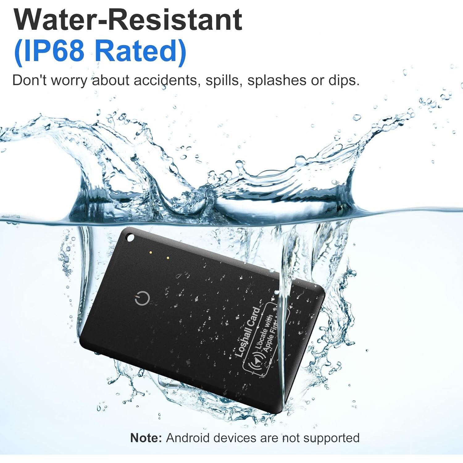 Rastreador Bluetooth MINGJIXIN Air Wallet para iOS - Recargable y Resistente al Agua