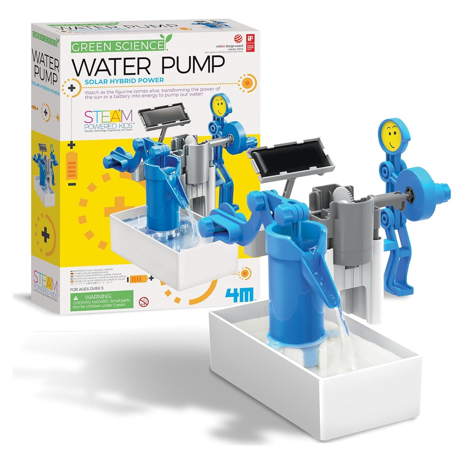 Bomba de Agua Solar Híbrida 4M - Kit Educativo STEM 288g
