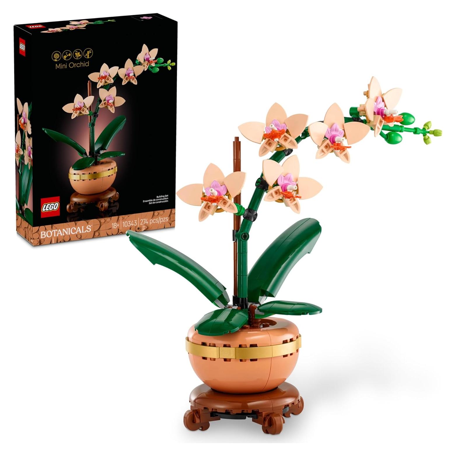 LEGO Botanicals Mini Orquídea 10343 - Decoración para Hogar