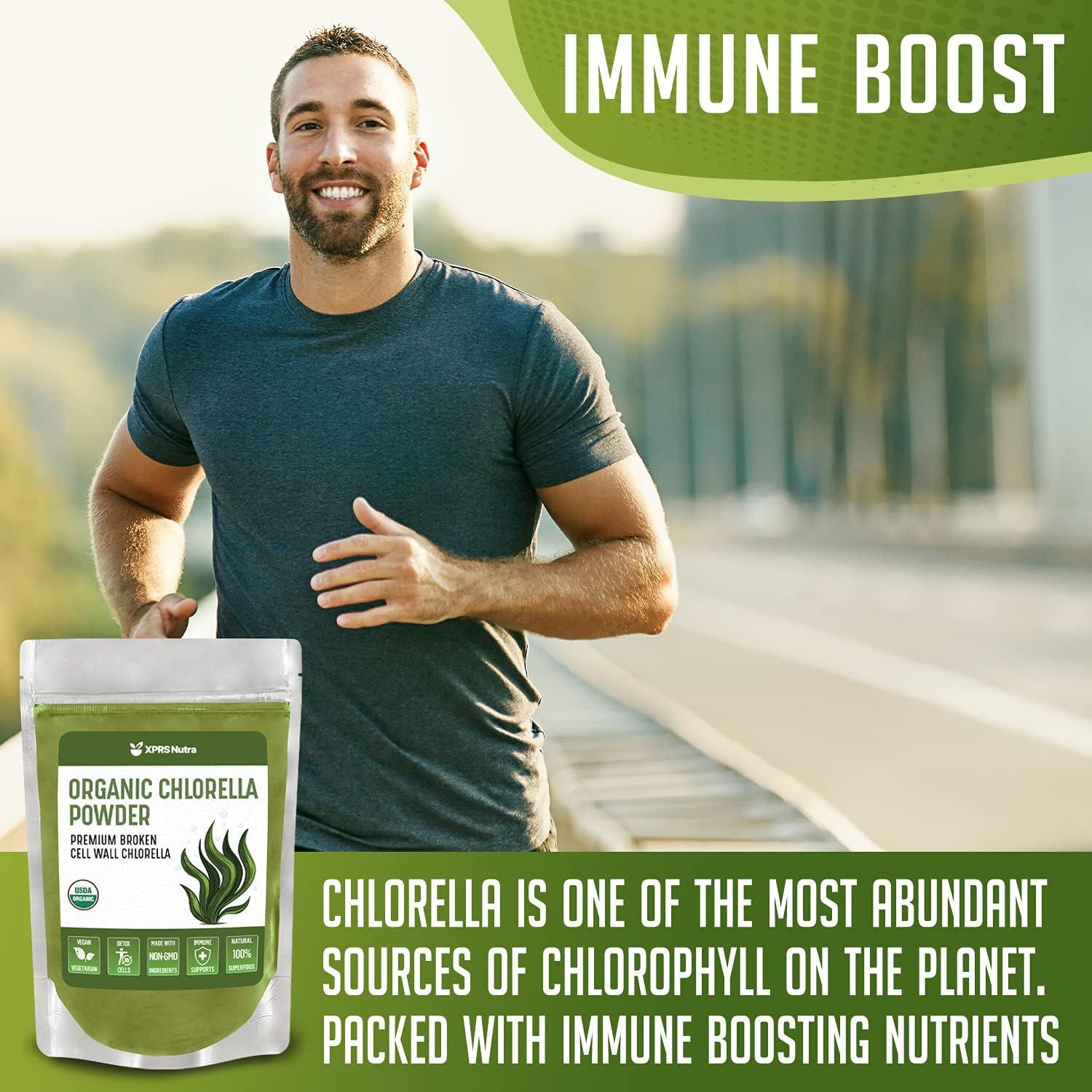 Polvo Orgánico de Clorela XPRS Nutra 113.4g - Proteína Completa