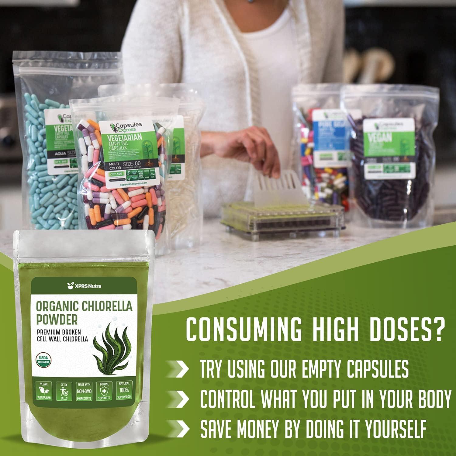 Polvo Orgánico de Clorela XPRS Nutra 113.4g - Proteína Completa