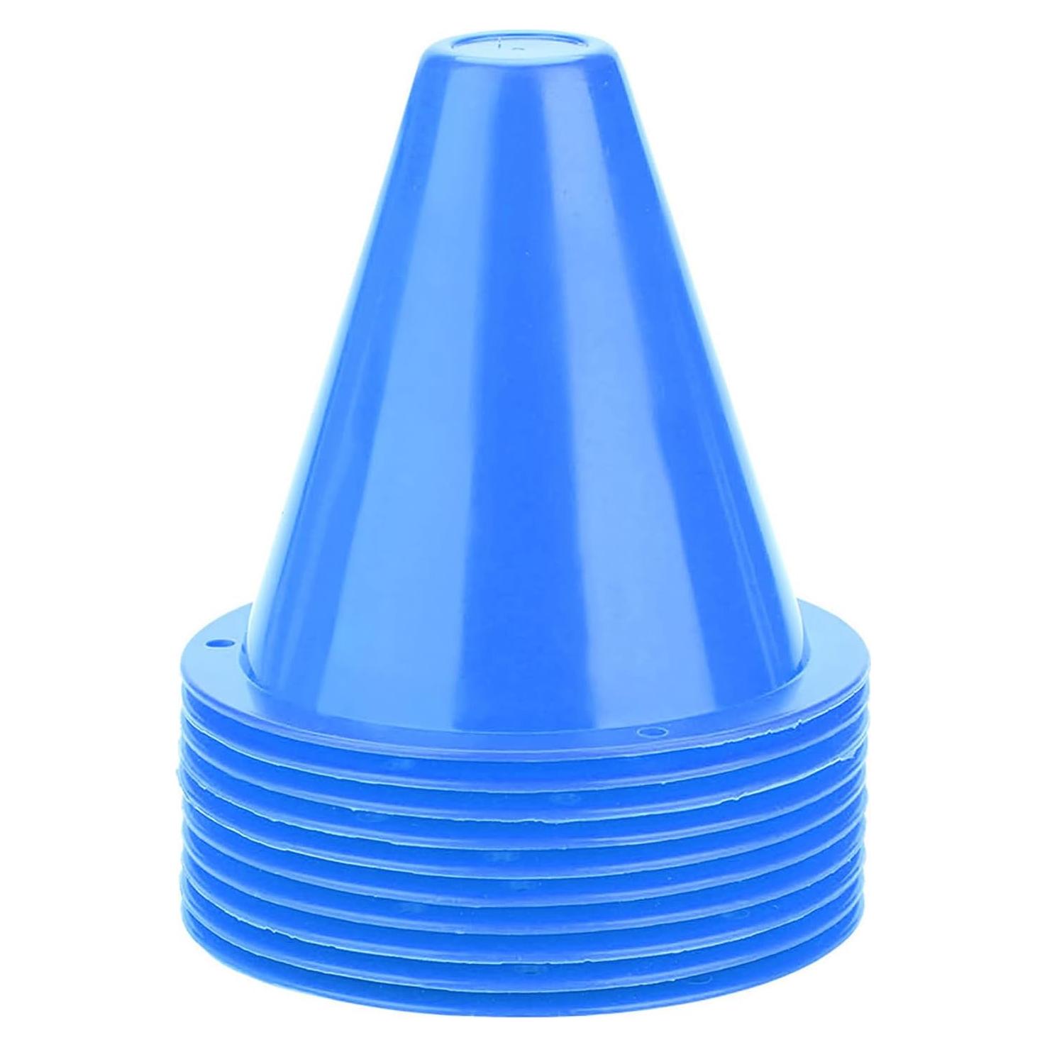 Conos de Entrenamiento de Fútbol Yuecoom - 10 Piezas, Color Azul