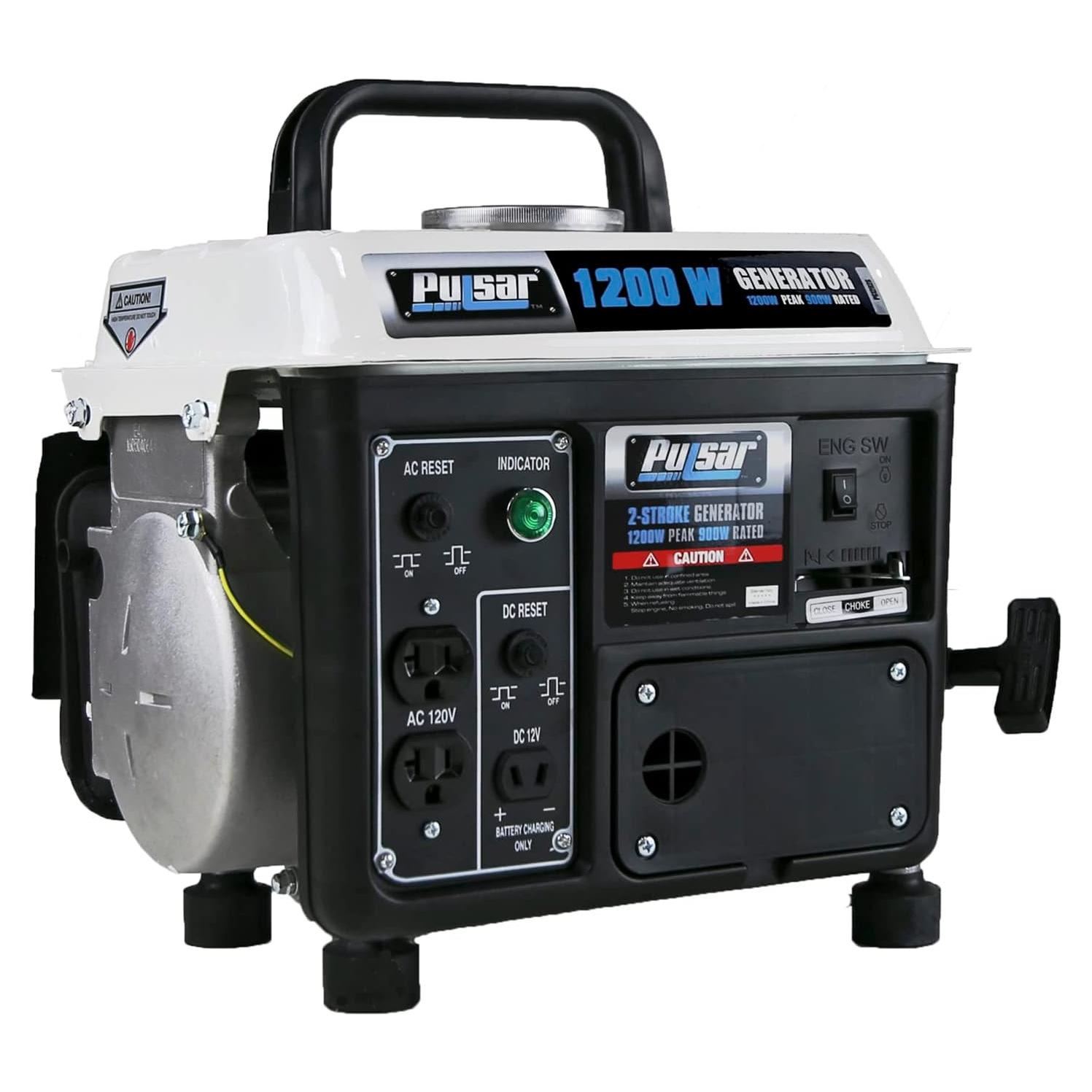 Generador Portátil a Gas Pulsar PG1202SA 1200W con Mango