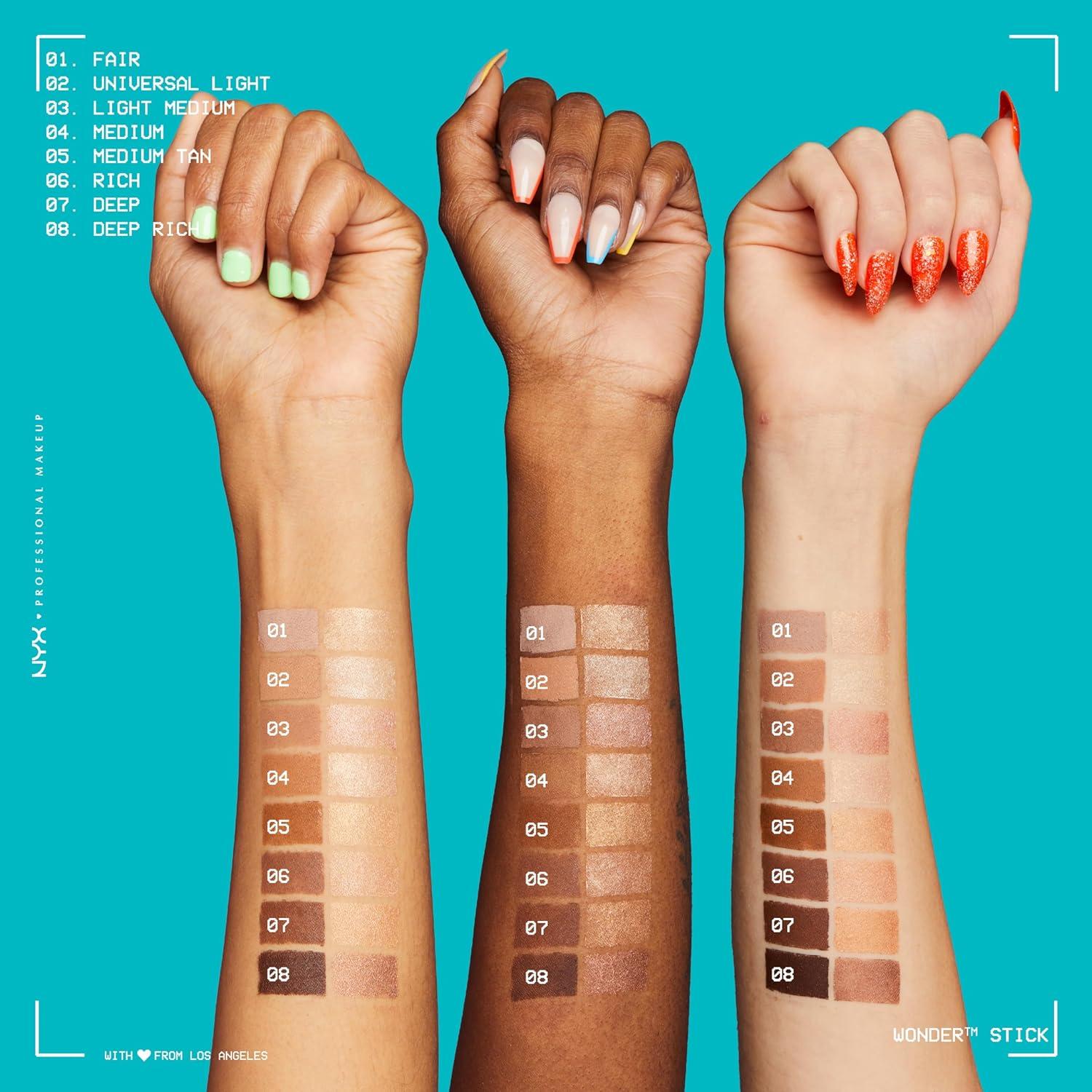 Stick de Contorno Facial NYX Wonder Stick - Claro 34.56g