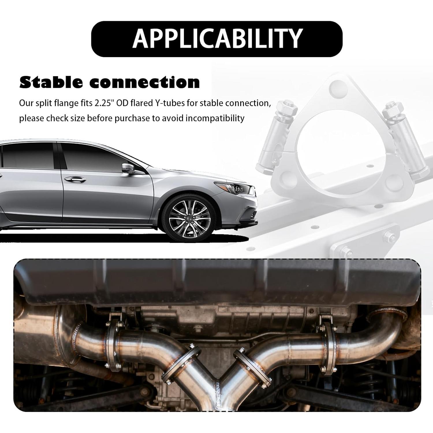 Brida de Escape Dividida YGDMD 6.35 cm Acero Galvanizado