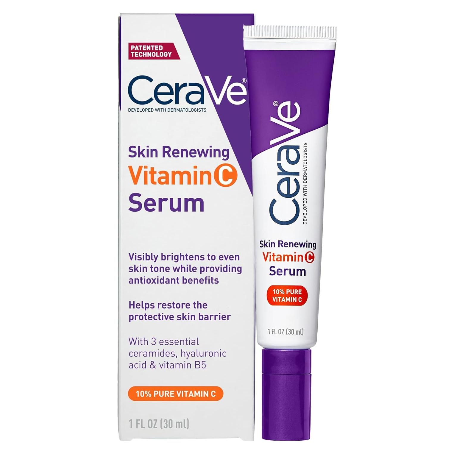 Suero Iluminador CeraVe 10% Vitamina C y Ácido Hialurónico