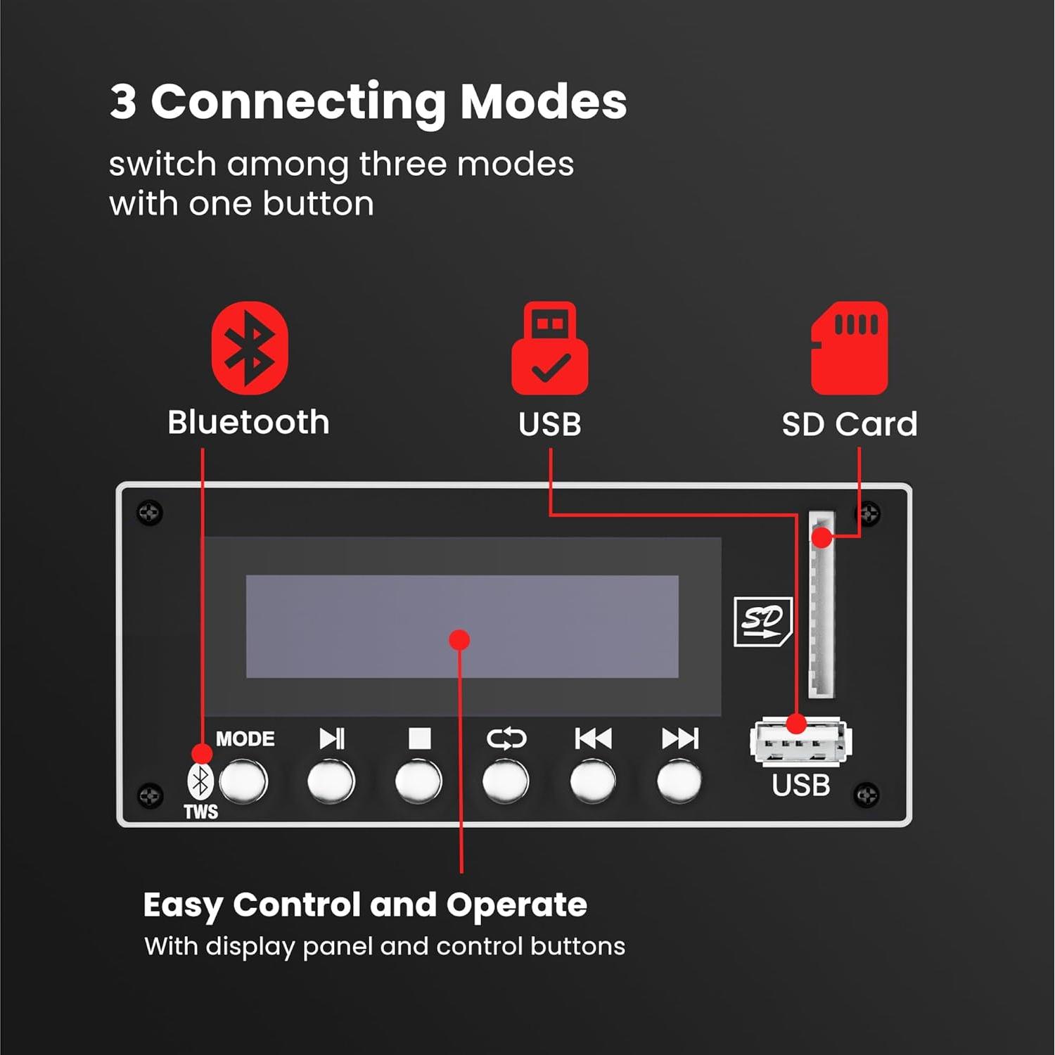 Altavoces PA FEUR FU-PRO860 8" 1000W Bluetooth DSP