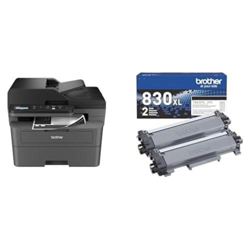 Impresora láser Brother DCP-L2640DW + 2 Cartuchos TN830XL