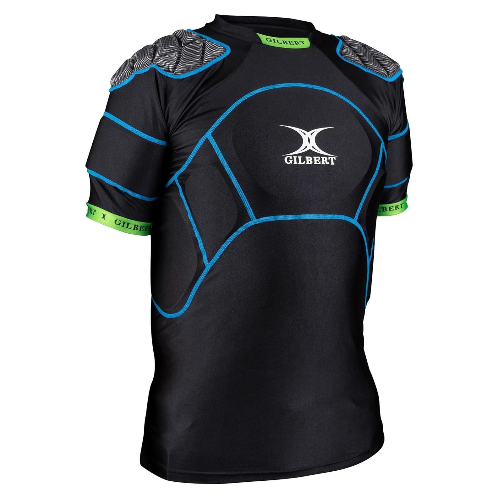 Armadura Corporal XP-500 Gilbert para Rugby - Negro - Pequeño