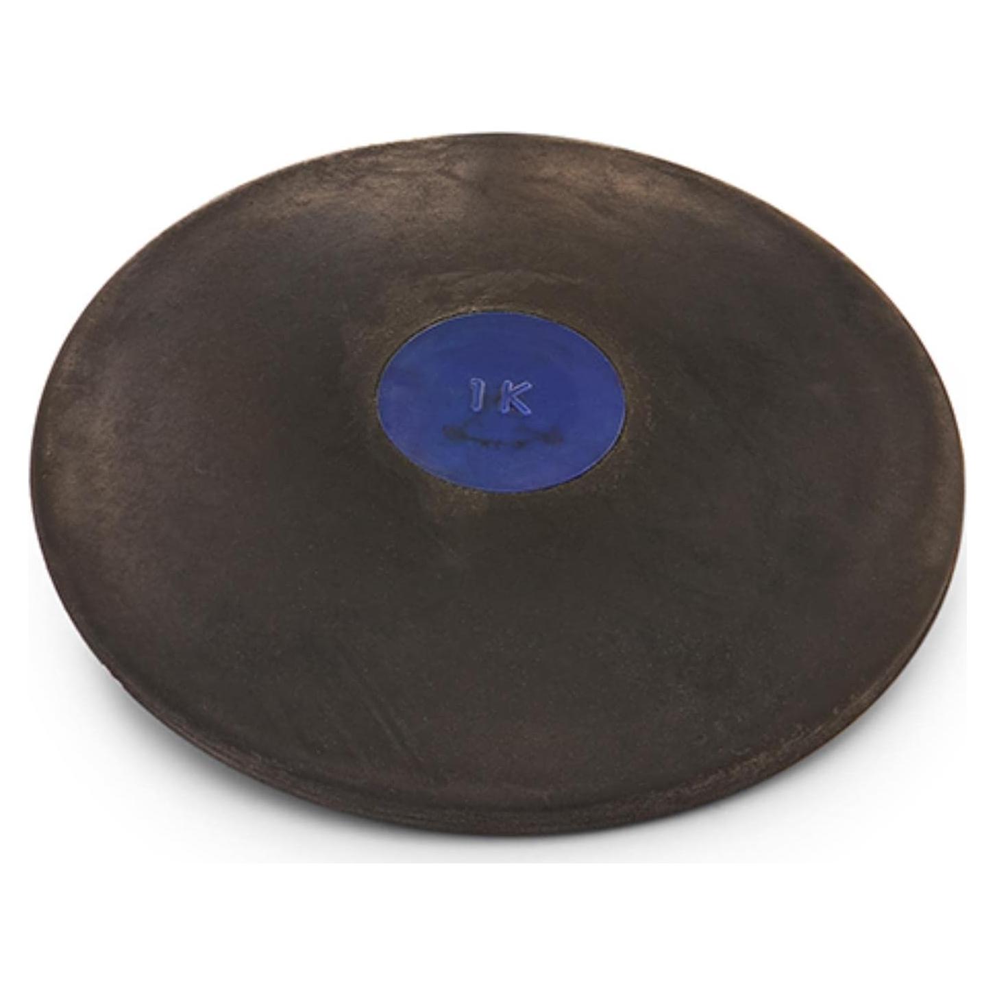 Disco de Caucho Negro Oficial BSN 1 Kg para Atletismo