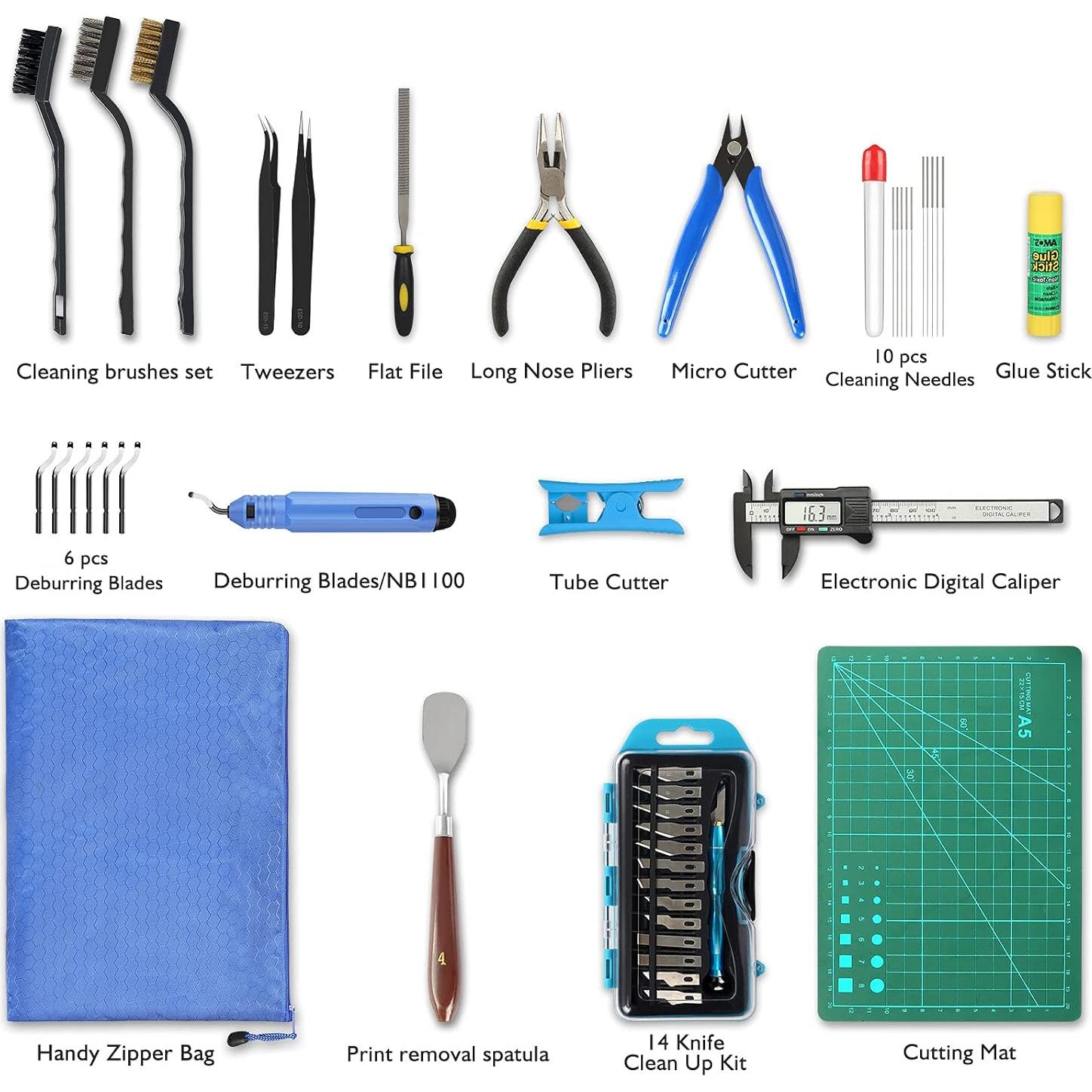 Kit de Herramientas 3D WooHooo 45 Piezas Accesorios