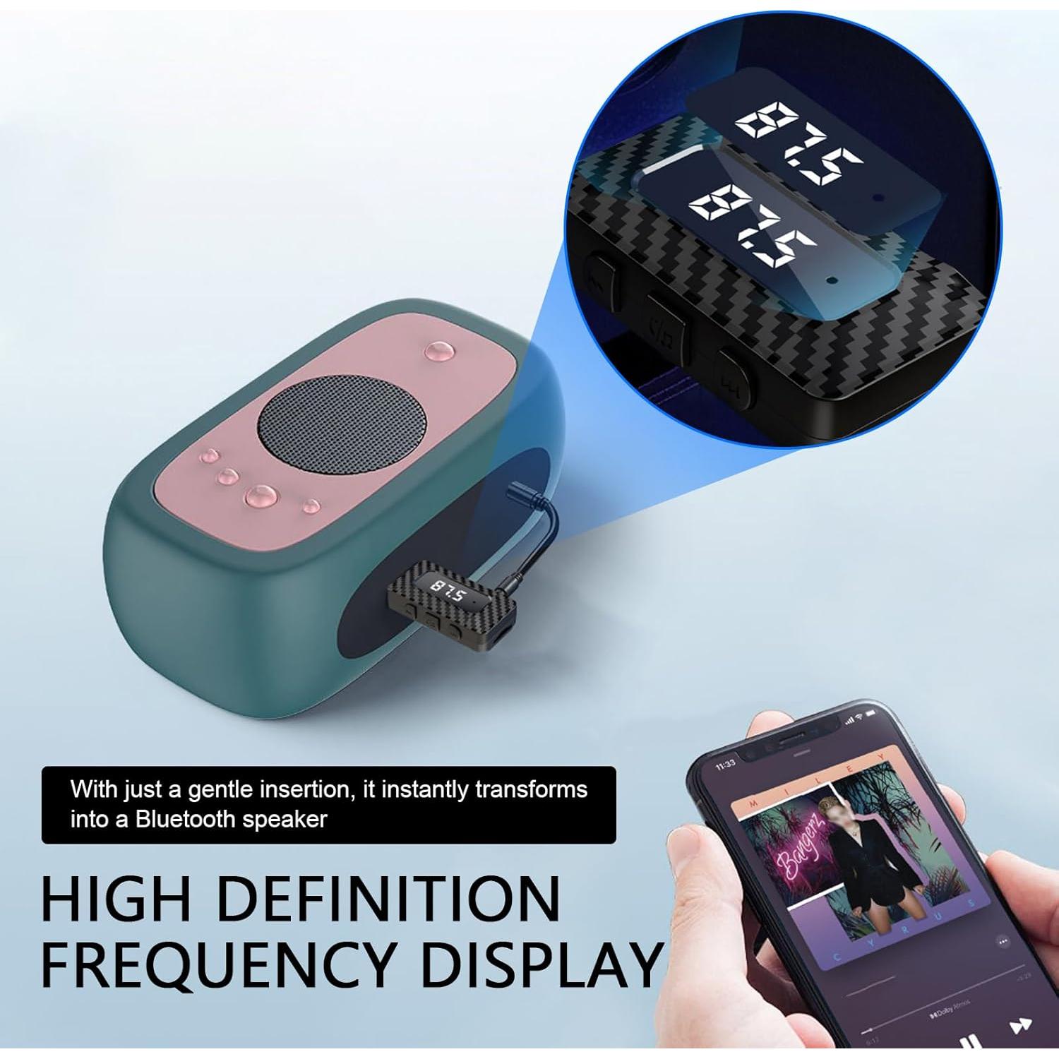 Receptor Bluetooth 5.3 MOXRUQ para Coche y Casa AUX USB