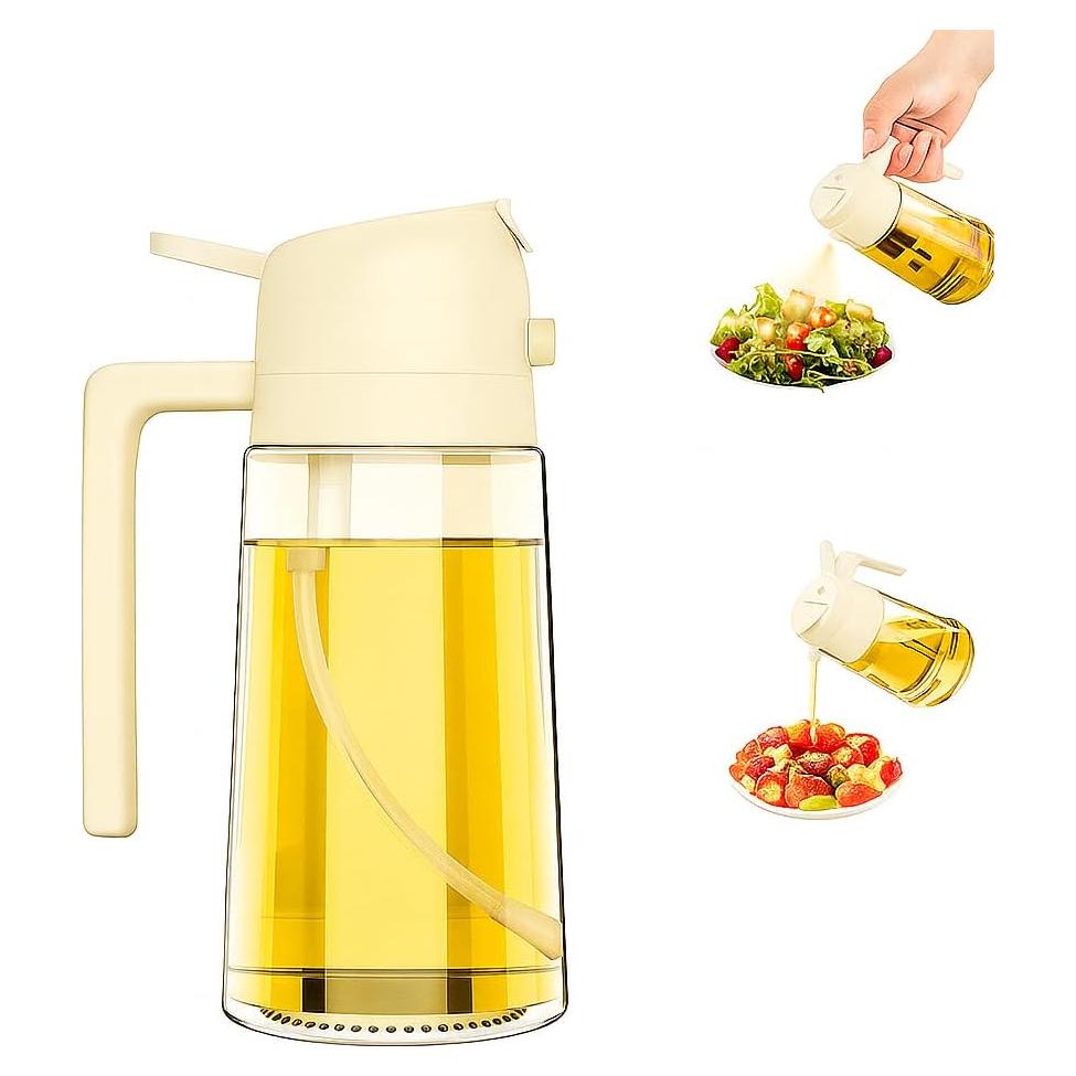 Pulverizador de Aceite de Oliva 470ml Genérico - Vidrio a Prueba de Fugas