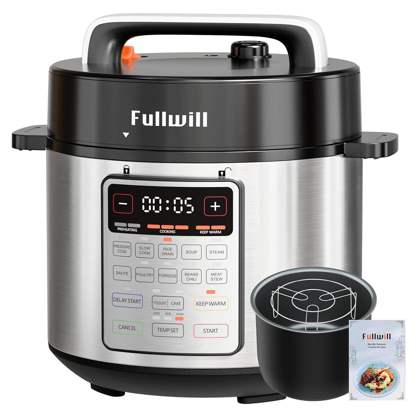 Olla de Presión Eléctrica Fullwill 9 en 1 6 Cuartos 2025