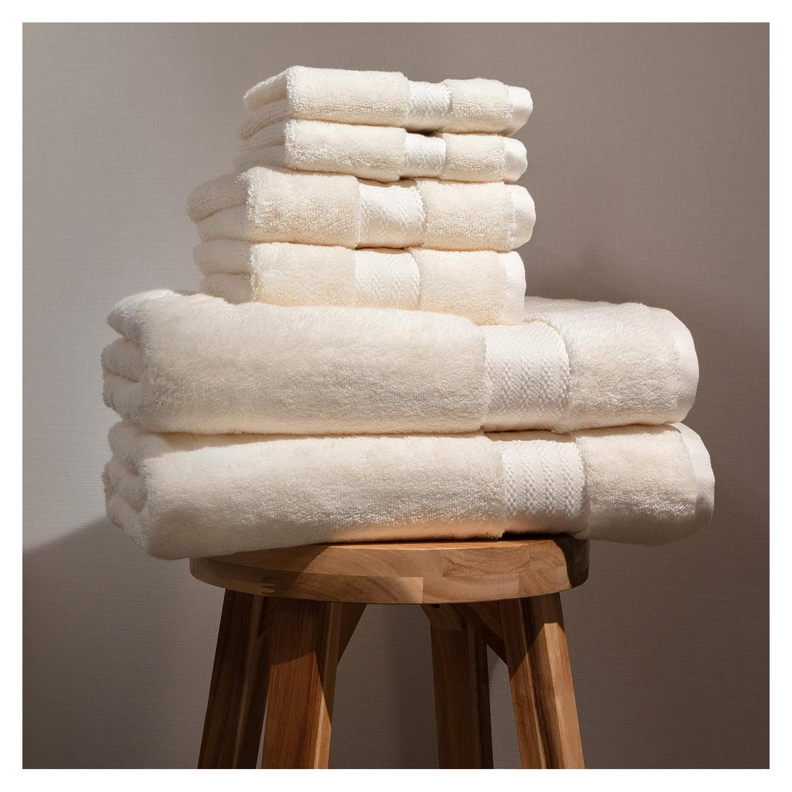 Juego de Toallas de Baño Fabdreams 100% Algodón Orgánico 6 Piezas