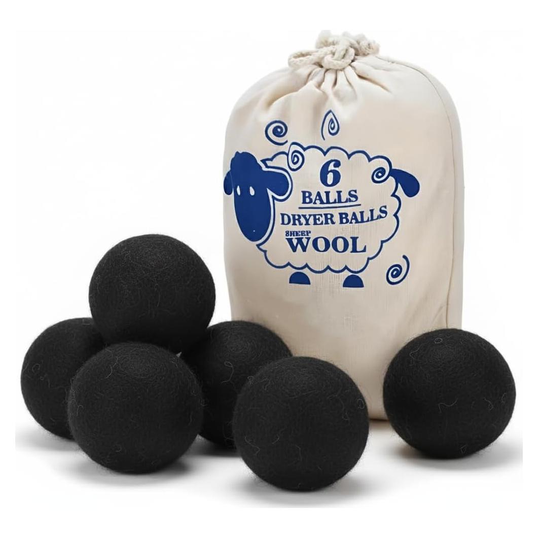 Bolas de Secado de Lana Genérico 6 Unidades 6 cm Reutilizables