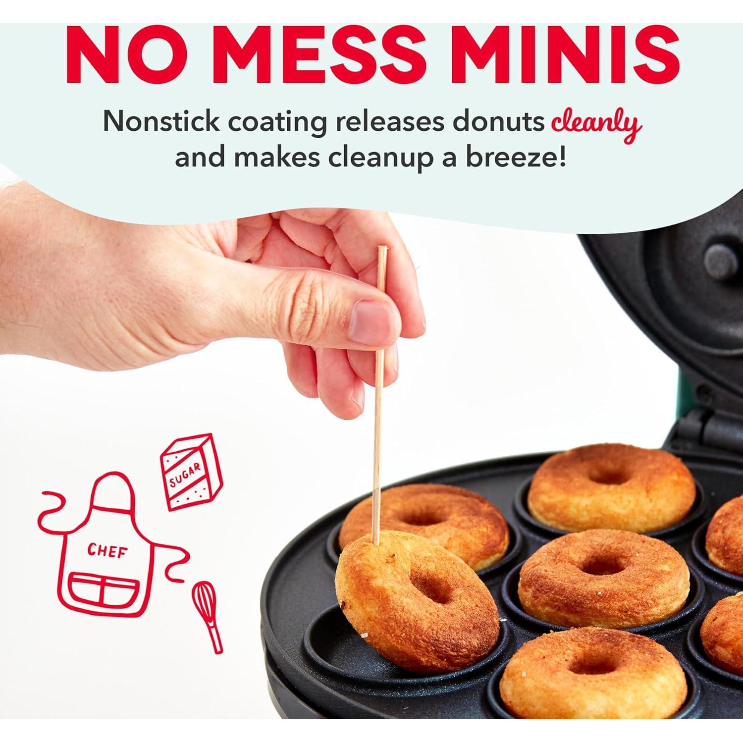 Fabricante de Donuts Dash DDM007GBAQ04 - Hace 7 Mini Donuts