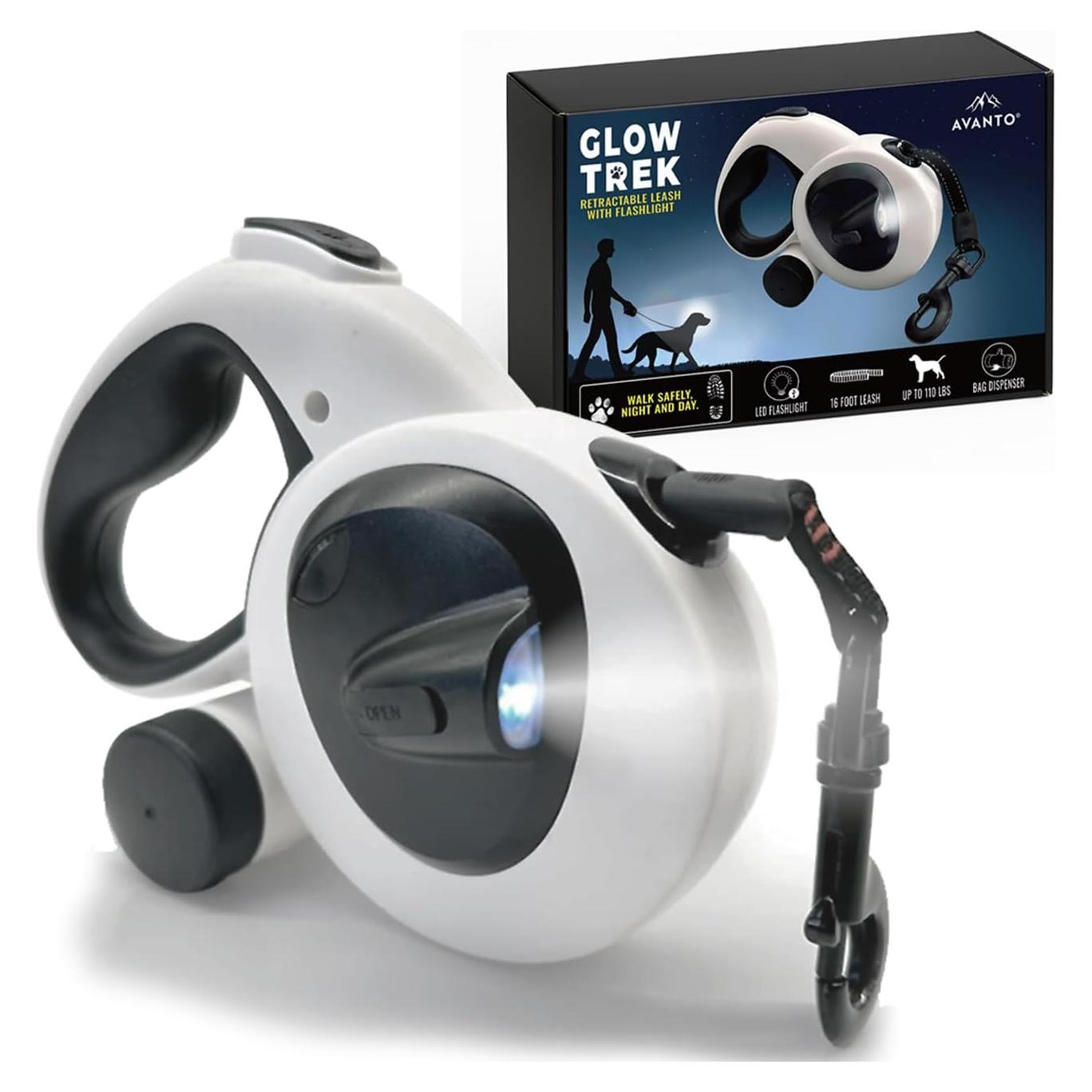 Correa Retráctil para Perros Avanto 4.88m con Linterna LED