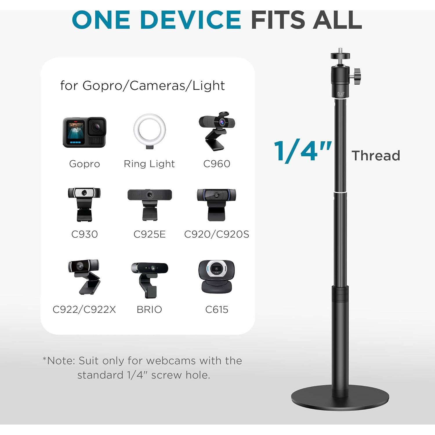 Soporte Telescópico para Webcam InnoGear WS73 79 cm