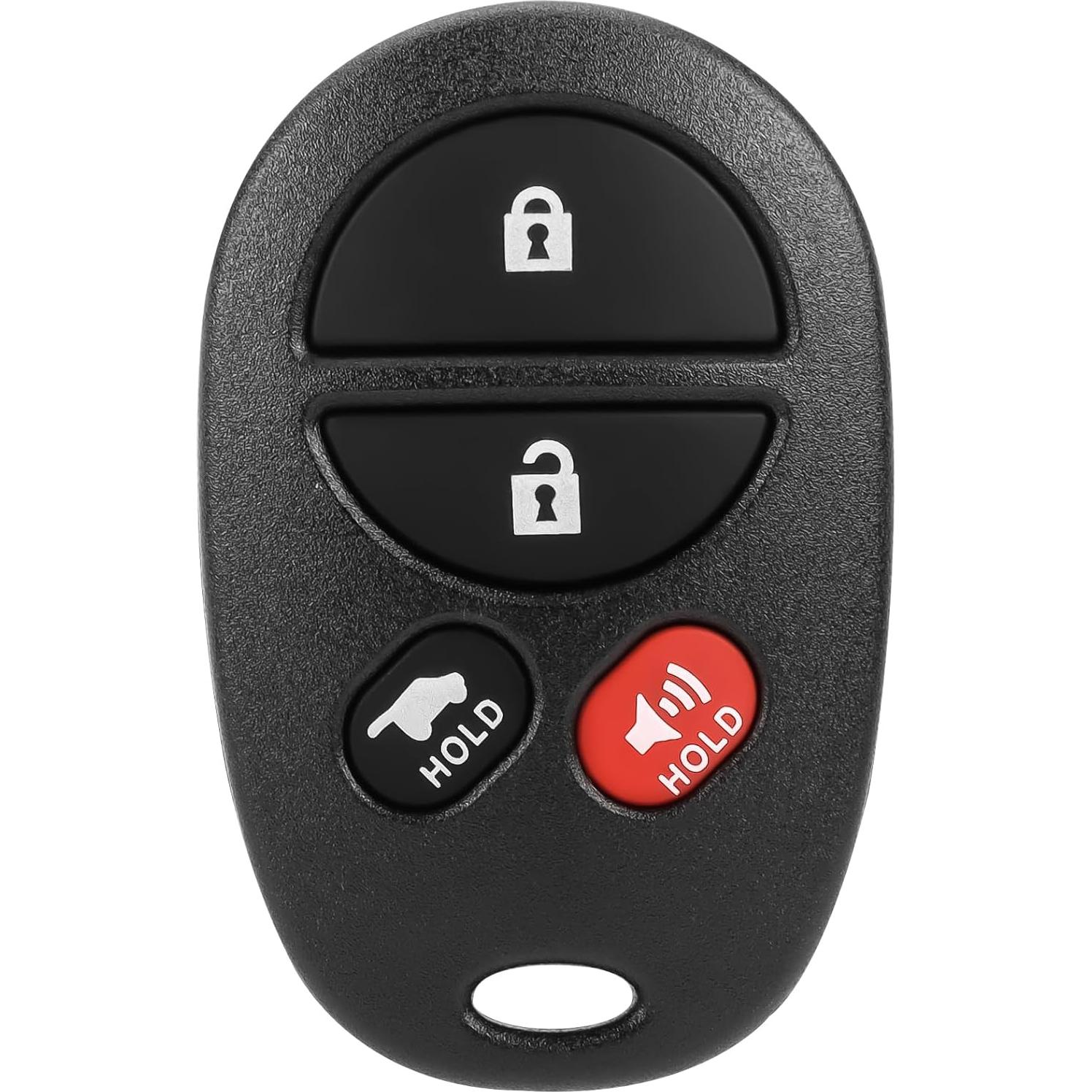 Llavero control remoto Toyota Solara 2004-2008 OGATOO 4 botones