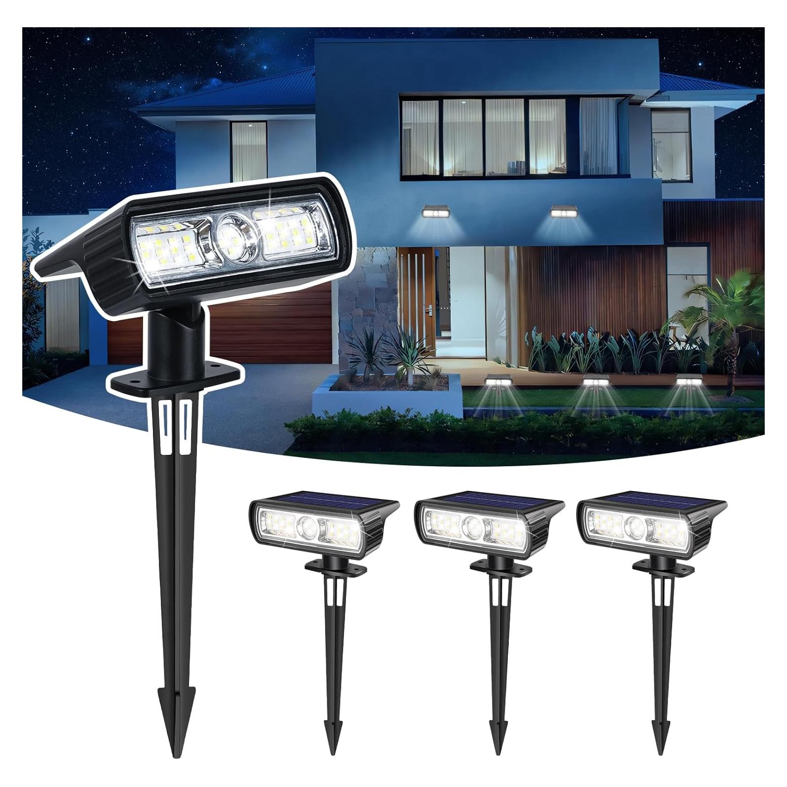 Luces Solares Toodour 4 Pzas, Impermeables para Jardín