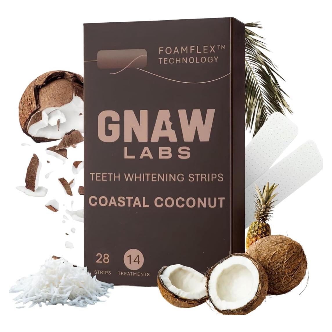 Tiras Blanqueadoras de Dientes GNAW LABS - 14 Tratamientos con Peróxido