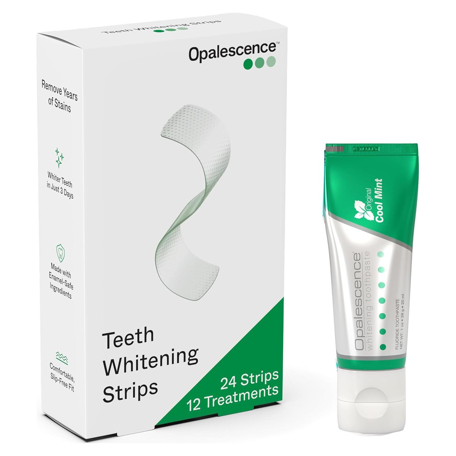 Tiras Blanqueadoras Opalescence Go - 12 Tratamientos + Pasta 1 oz