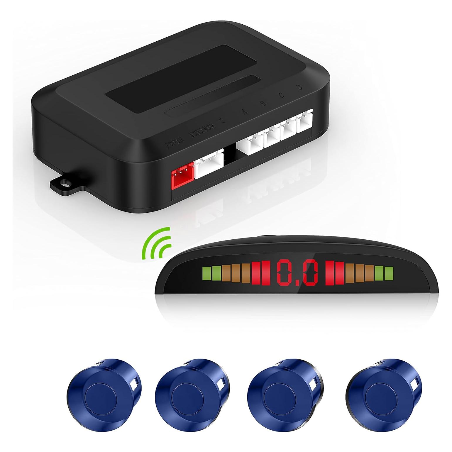 Sensor de Estacionamiento Inalámbrico EKYLIN WS-LED068, 4 Sensores