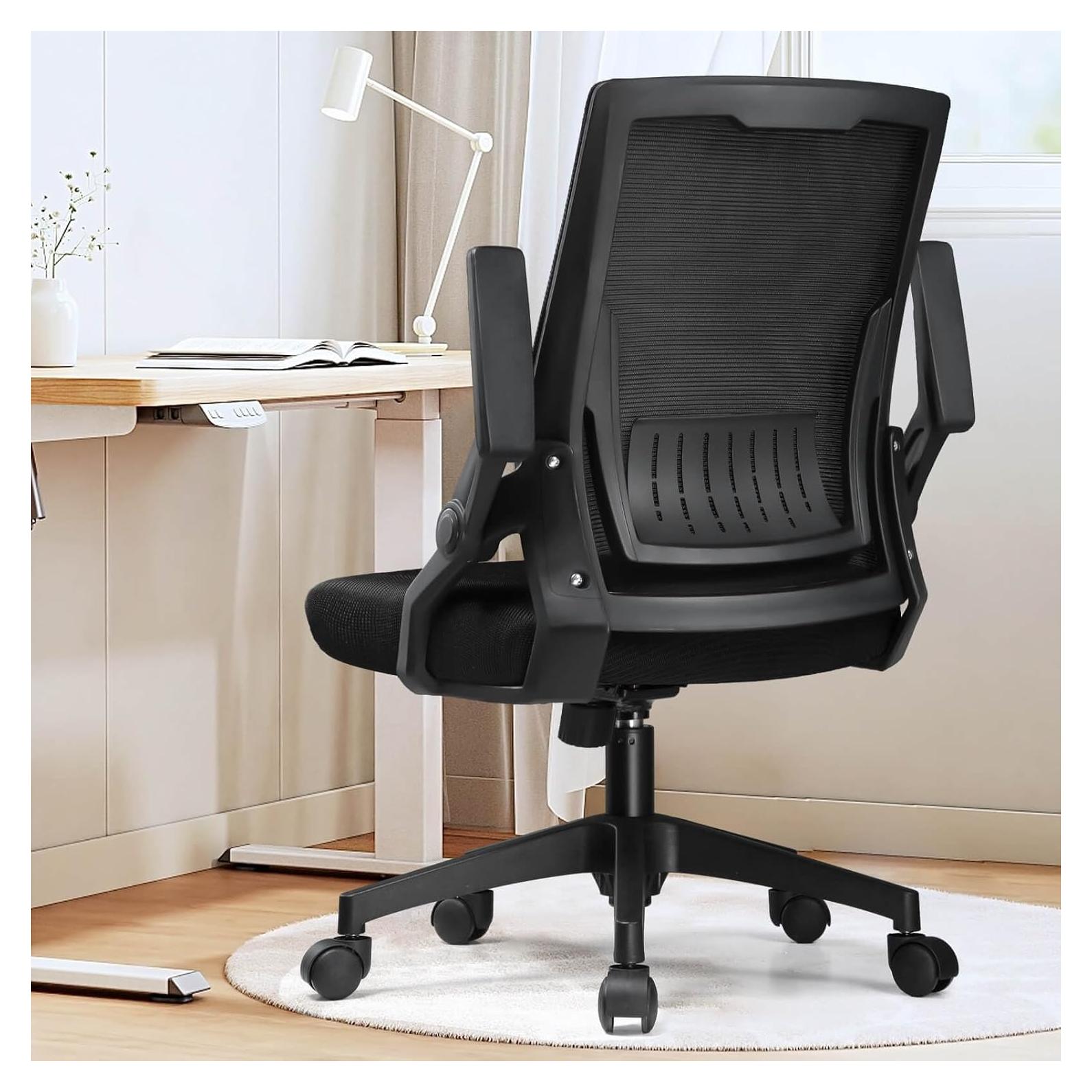 Silla de Oficina Ergonómica GTRACING CH219 Negra con Soporte Lumbar