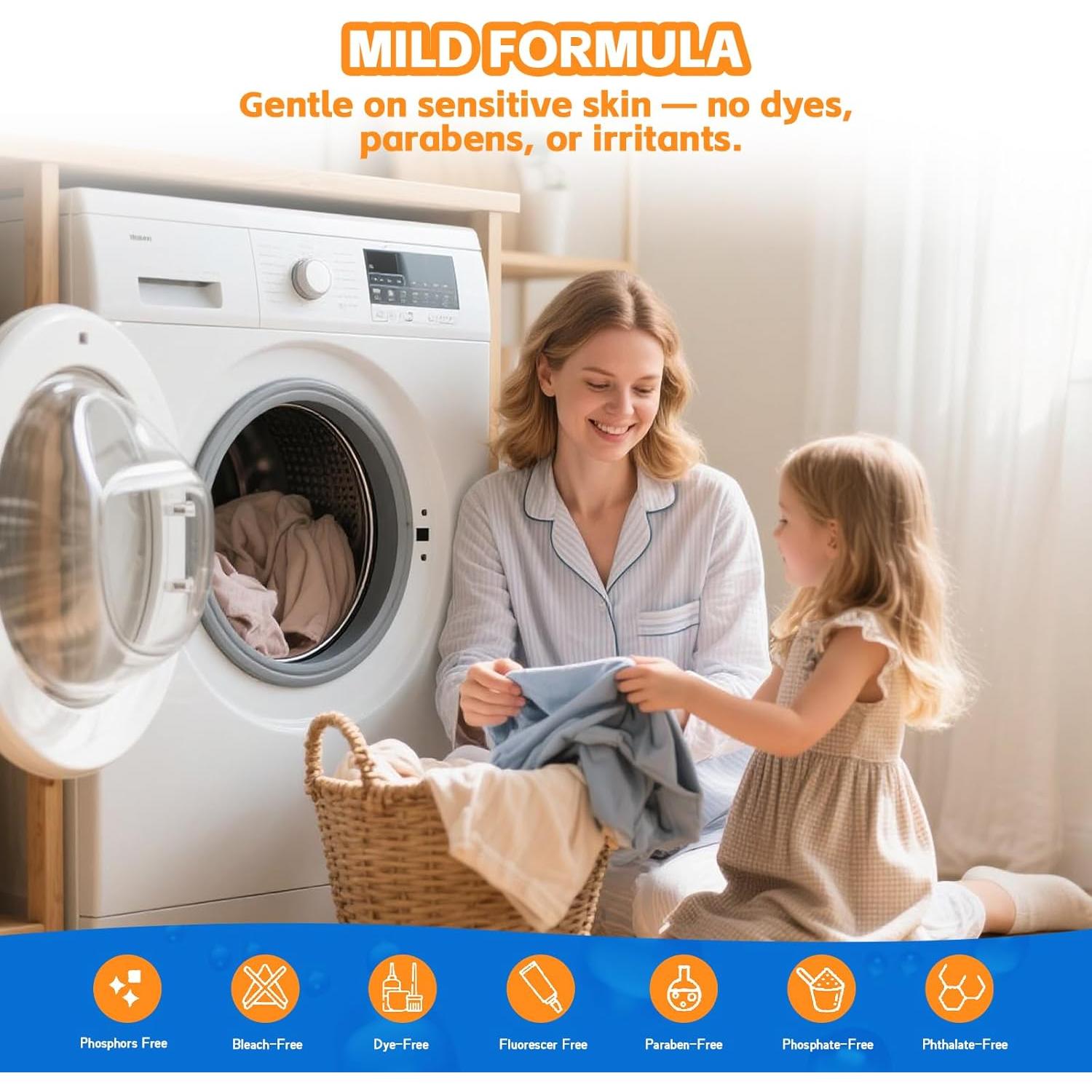 Hojas de detergente ecológicas BellaLuce - 400 cargas, aroma lino