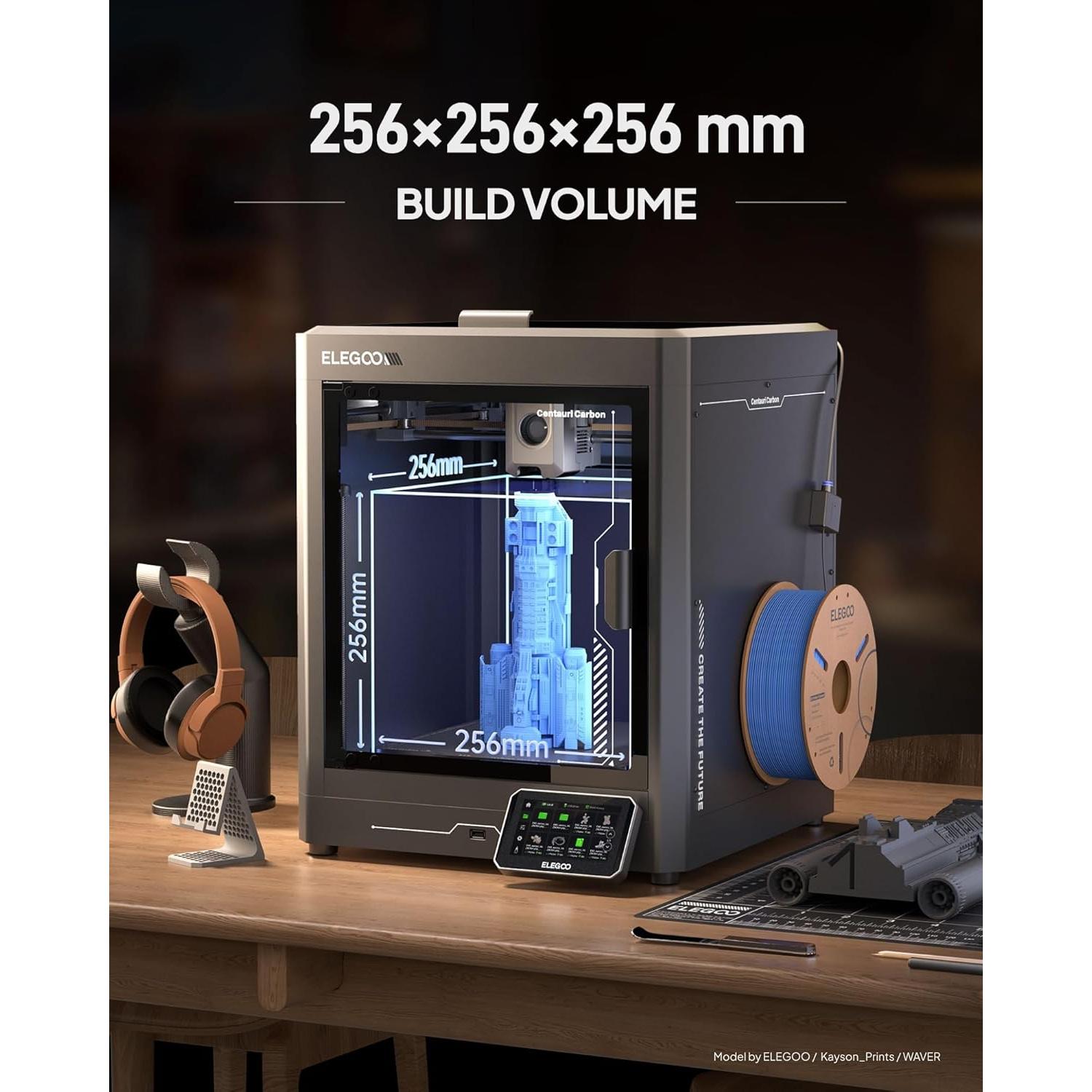 Impresora 3D ELEGOO Centauri Carbon, 256x256x256 mm, 500 mm/s