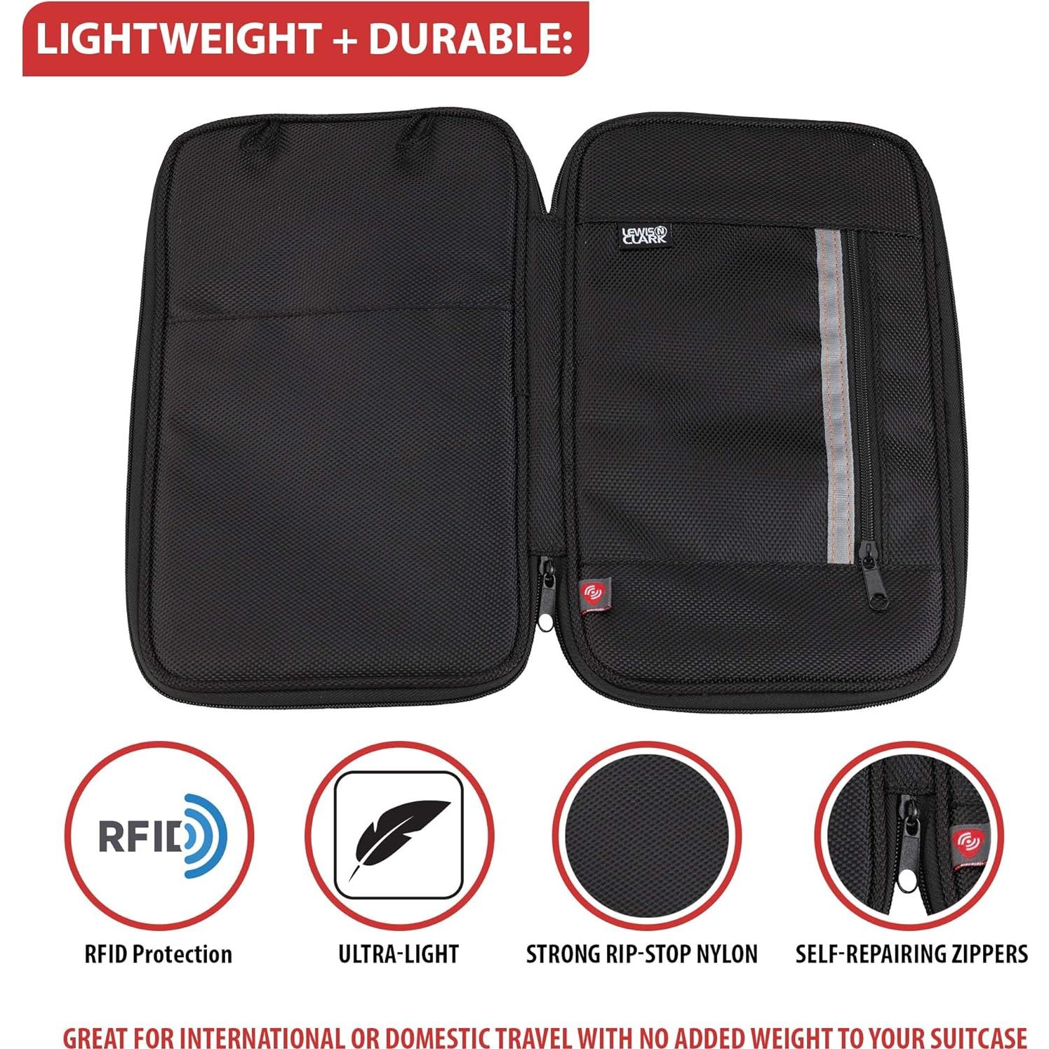 Organizador de Documentos Lewis N. Clark con Bloqueo RFID