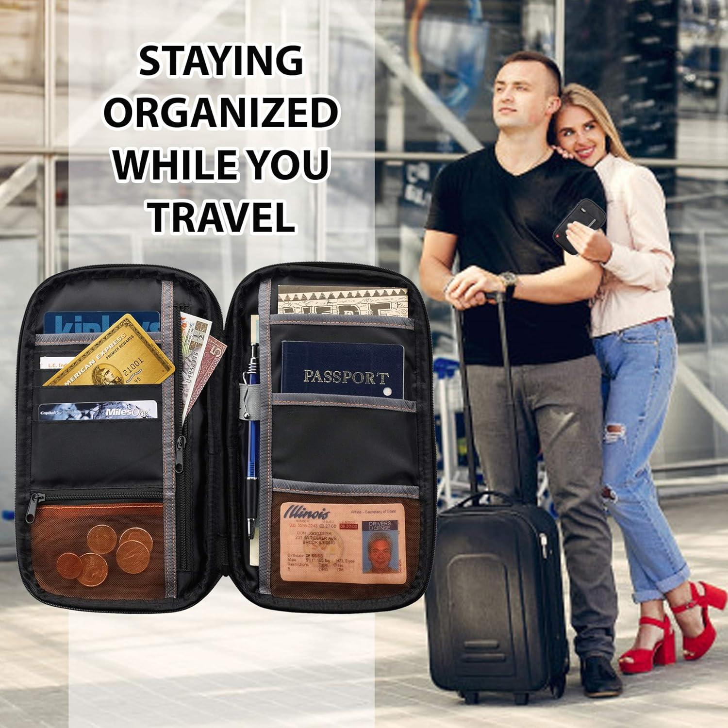 Organizador de Documentos Lewis N. Clark con Bloqueo RFID